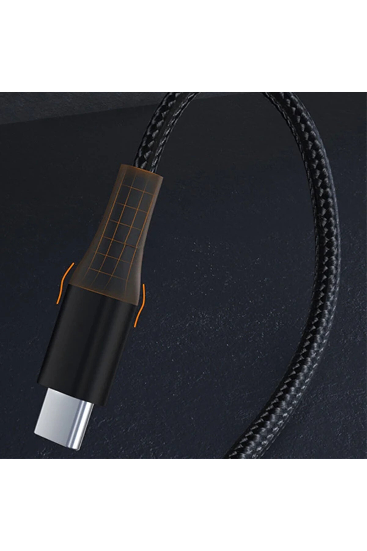 Ally Pd 100W 5A Hızlı Şarj Usb Type-C Kablo 1Metre Kevlar Kablo-(1903) - Dropx2721-1432