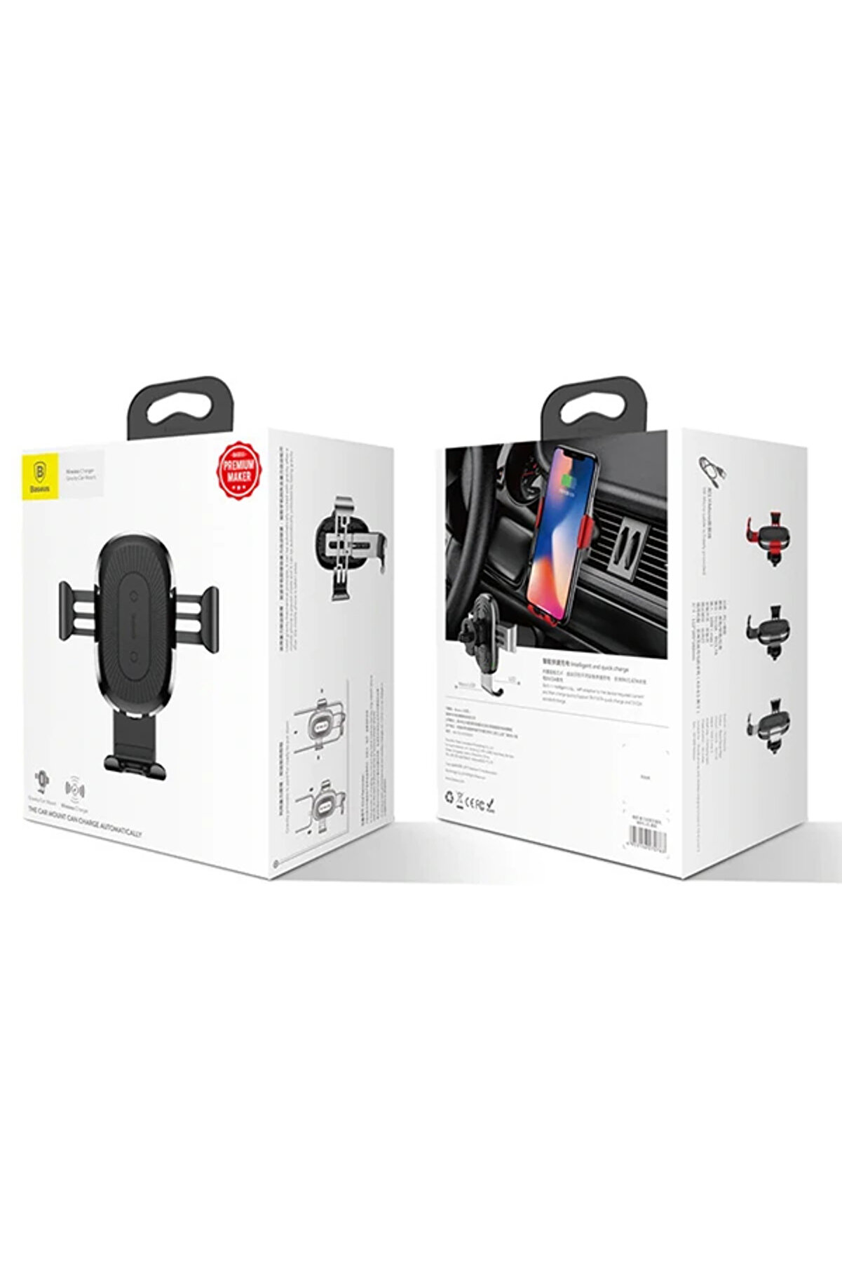 Wxyl-01 Araç İçi̇ Telefon Tutucu Ve Kablosuz Şarj Aleti̇-(5775) - Gms4194-1106