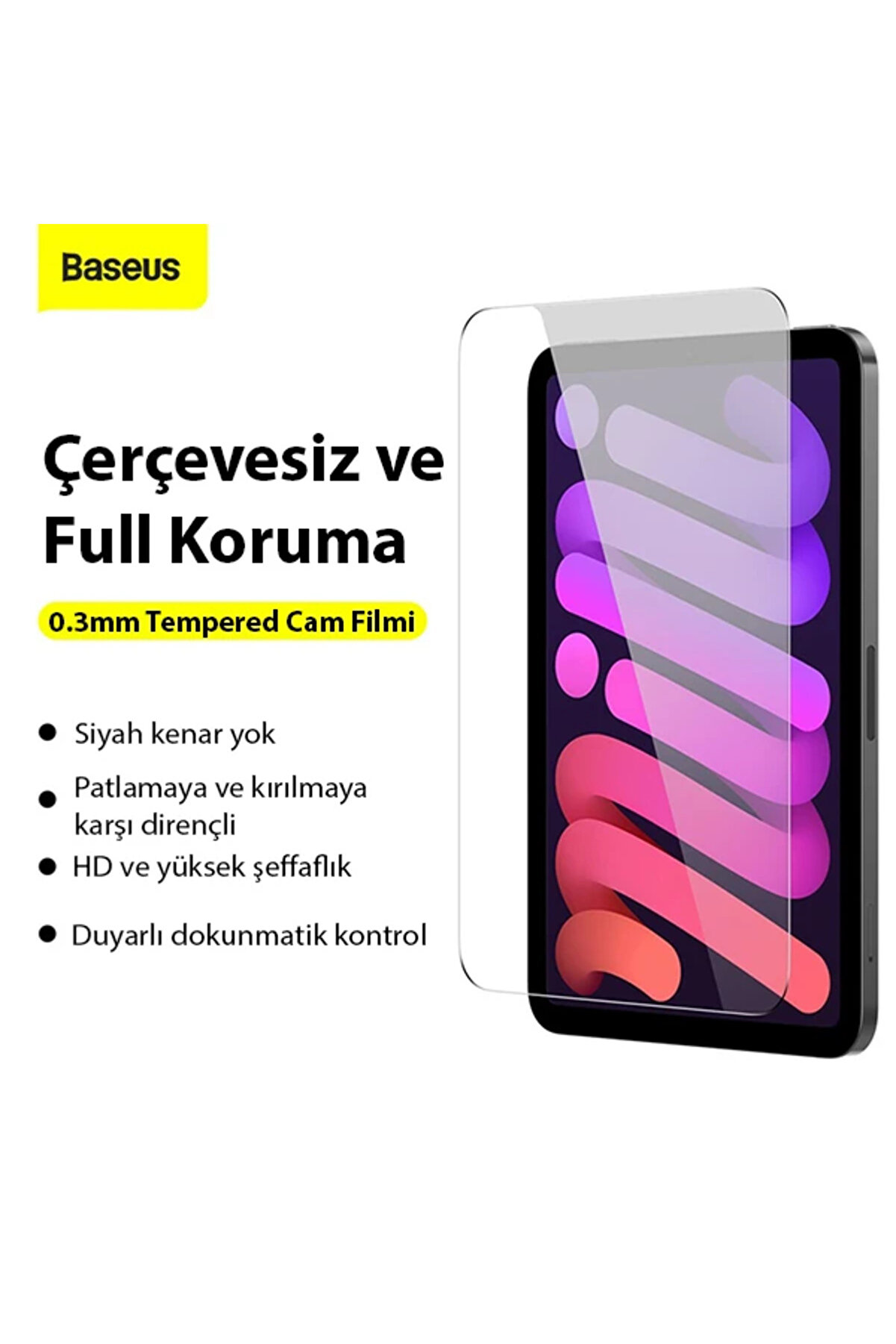 0.3Mm İpad Mi̇ni̇ 6 (2021) Ve Mi̇ni̇ 7 (2024) Tempered Cam Ekran Koruyucu-(5775) - Gms4117-5848