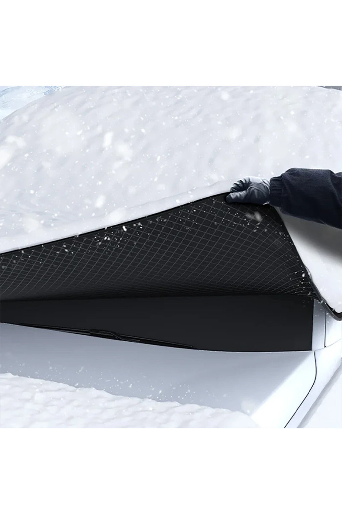 Ally Araba Kar Kalkanı Ön Cam Güneş Kalkanı Cam Güneş Manyeti̇k Koruyucu  - Dropx3189-8090