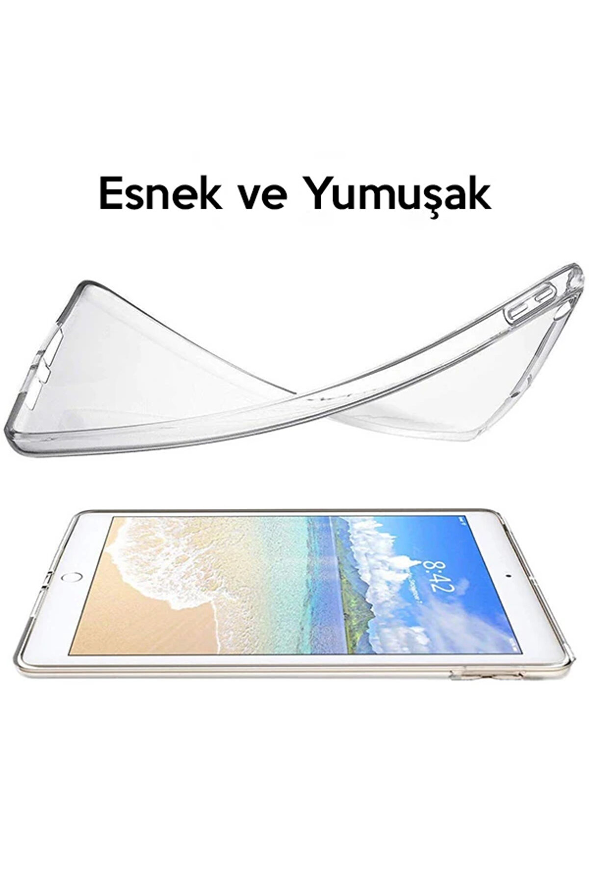 Ally İpad 9.7 2018 İpad 9.7 2017 Şeffaf Tpu Soft Si̇li̇kon Kılıf-(5775) - Gms7045-1792