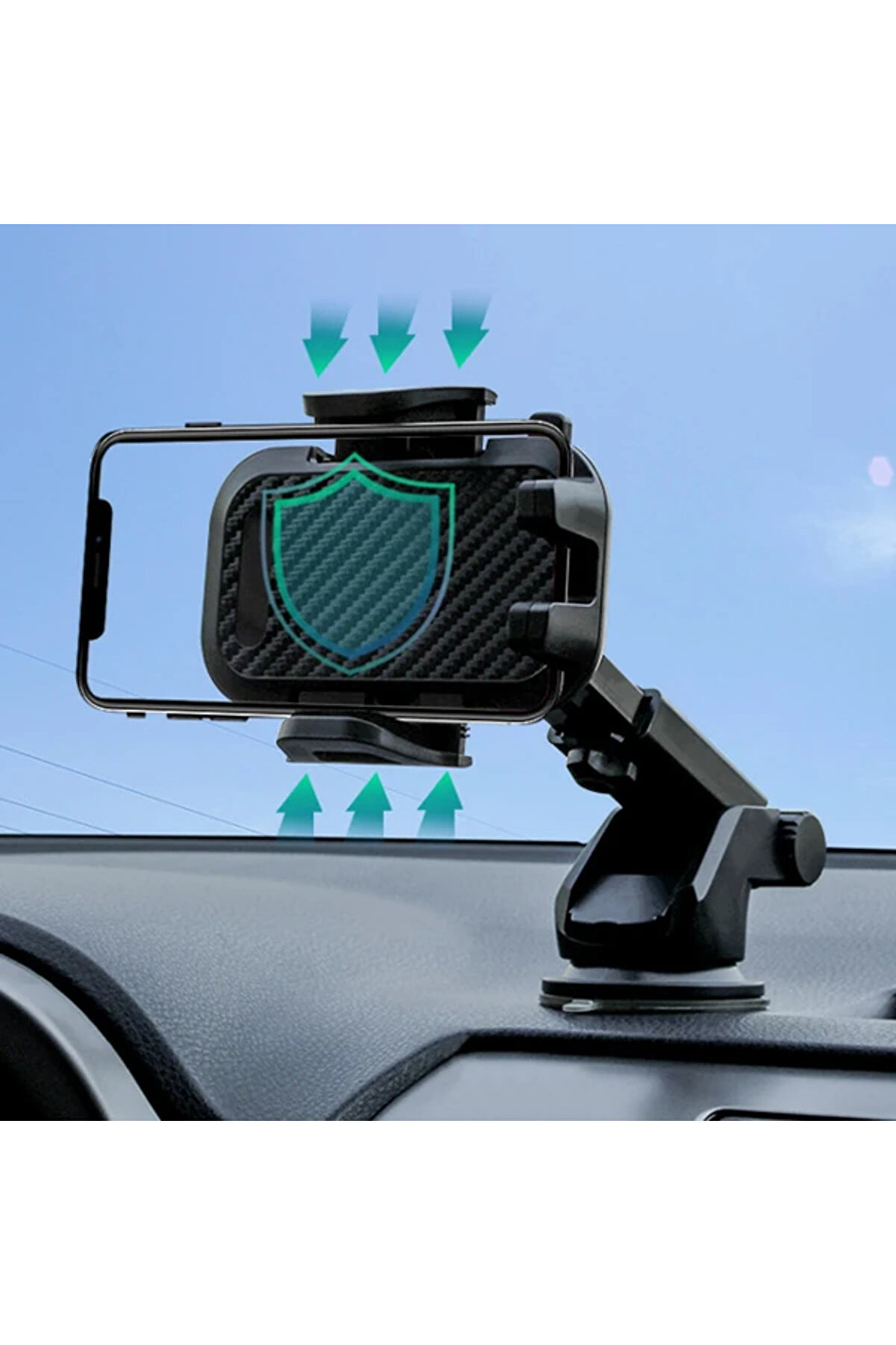 Ally 2İn1 Torpi̇do Üstü Teleskopi̇k Ve Ya Havalandırma Araç Telefon Tutucu-(19 - Dropx1311-7047