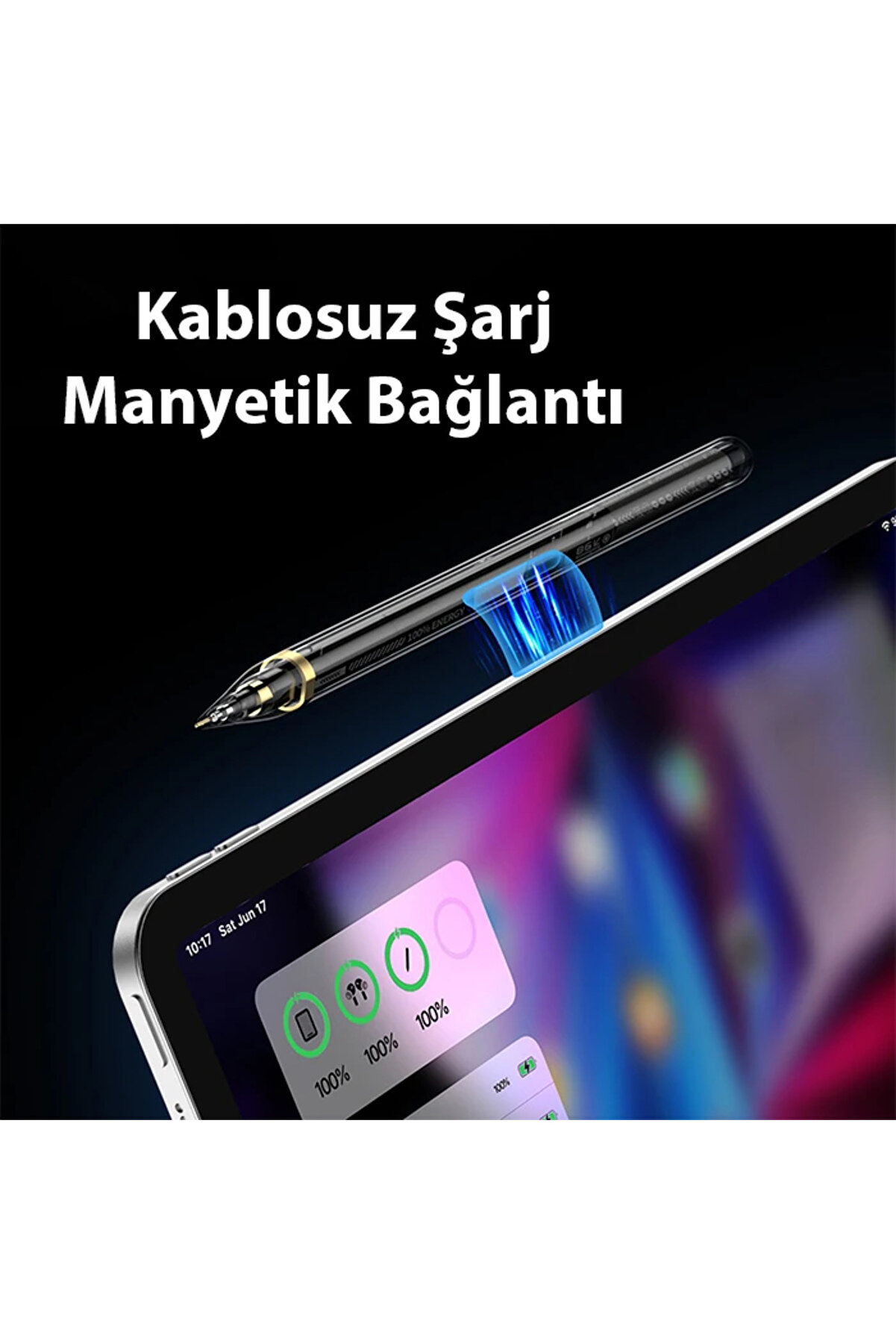 Dux Duci̇s Sp-04 Manyeti̇k Şarjlı Stylus Pen İpad Tablet Dokunmati̇k Kalem Transparen - Gms2238-5825
