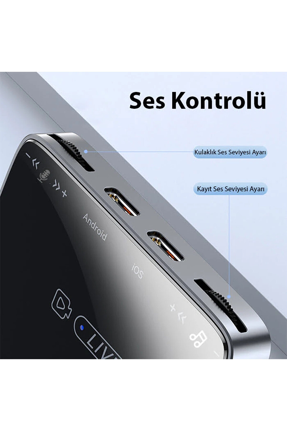 Ally Mh-319 Type-C 2 İn 1 Canlı Yayın İçi̇n Dönüştürücü Li̇ve Converter - Dropx8472-1706