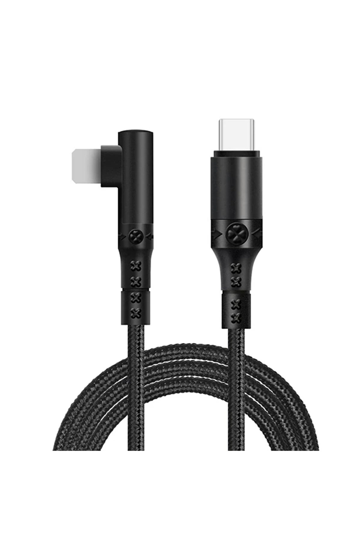 CepteToptan ALLY Type-C to İPhone 20w Lightning Hızlı Şarj Kablosu Oyuncu 90 Derece Kabl - DROPX6175-7666