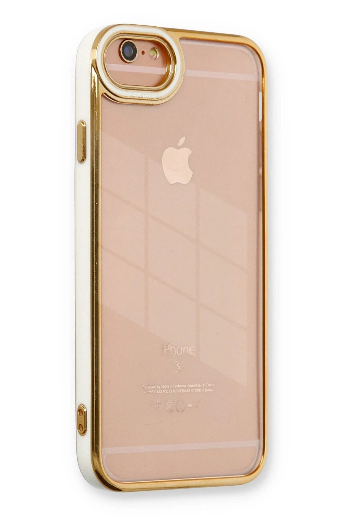 Toptan Bulurum iPhone 6 Kılıf Liva Lens Silikon - Beyaz