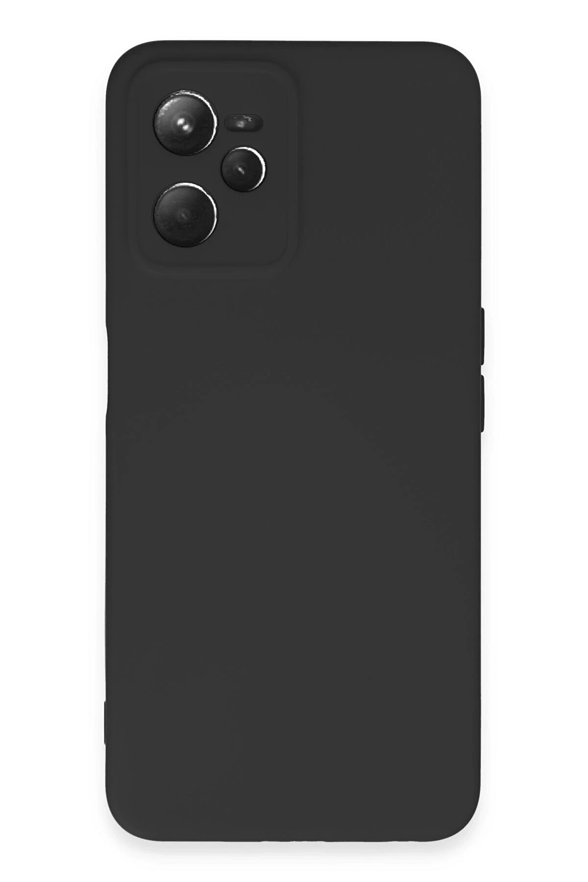 Toptan Bulurum Realme C35 Kılıf Nano içi Kadife Silikon - Siyah - DROPX2485-9774