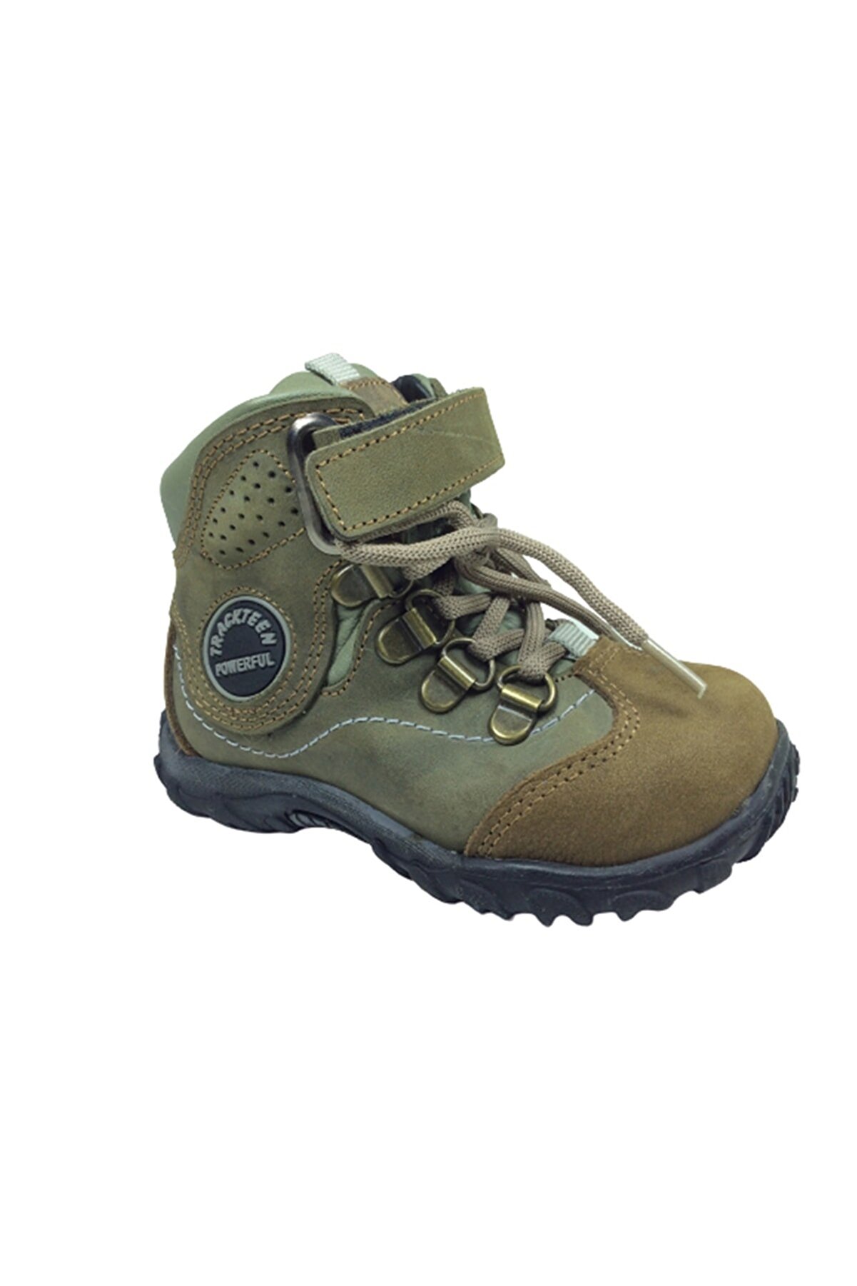 Erkek Çocuk Bot Haki̇ Track Bağcık Ve Cırtlı Ayakkabı