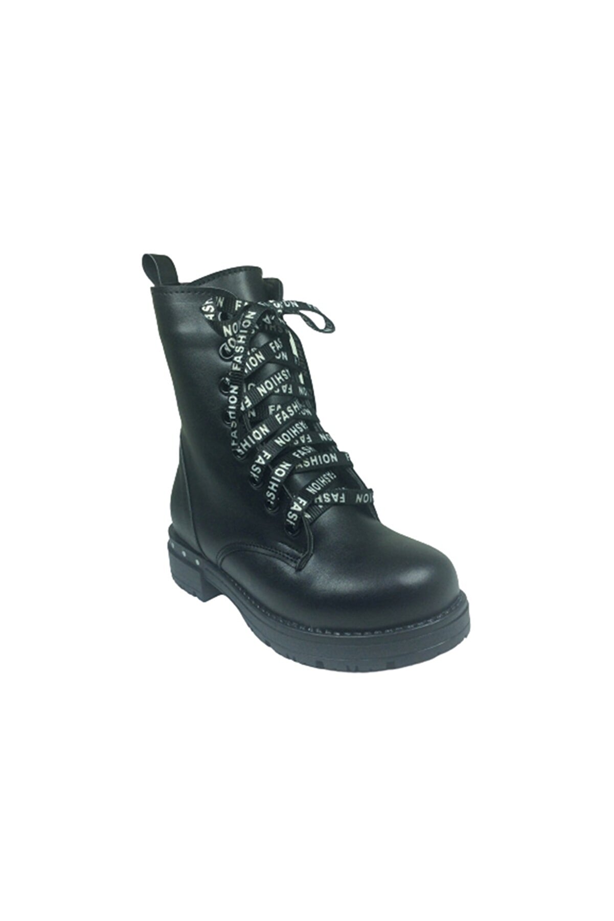 Ortopedi̇kal Pati̇k Kız Çocuk Bot Si̇yah Bağcıklı Yanı Fermuarlı Anatomi̇k