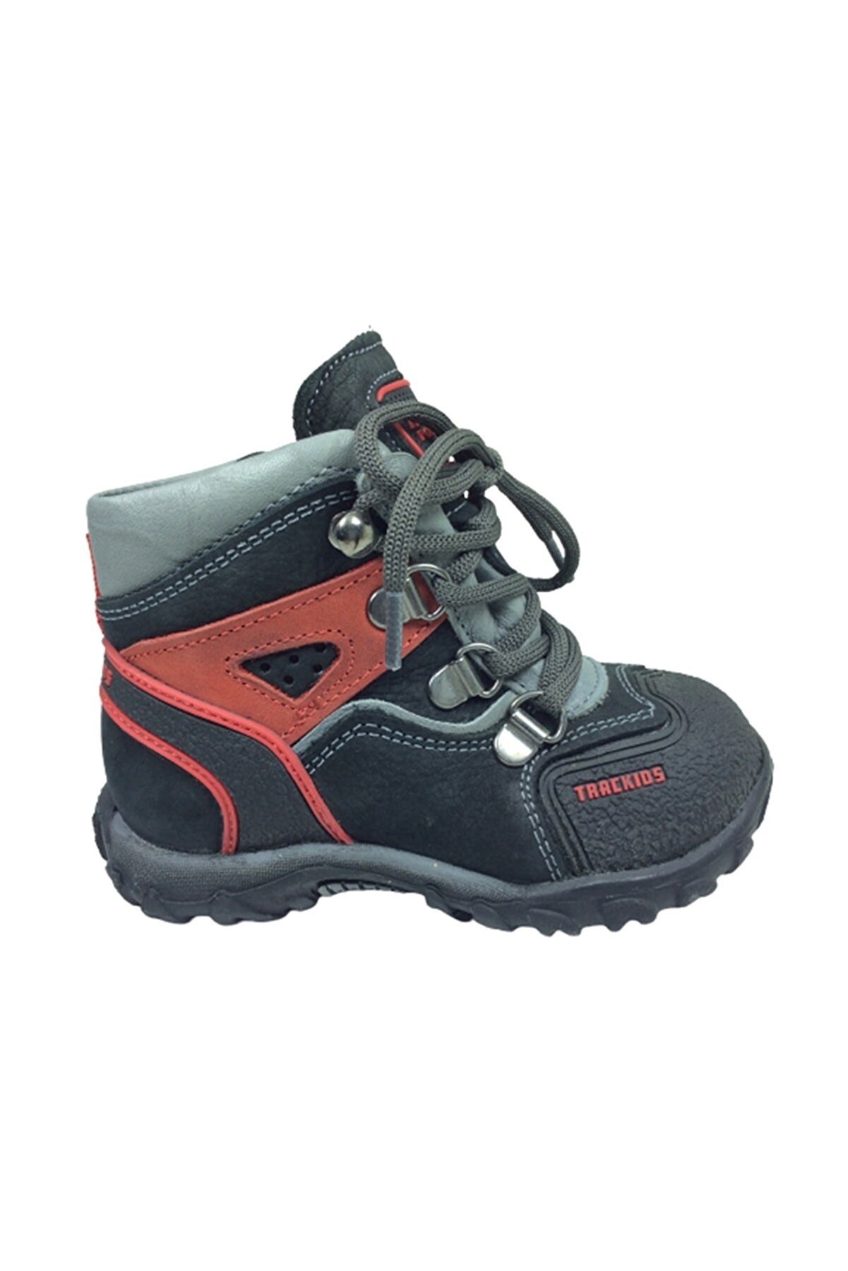 Tedistyle Ortopedika Tedix Bebe Erkek Çocuk Bot Siyah Track Bağcıklı Fermuarlı % 100 Deri Ortopedika Anatomik