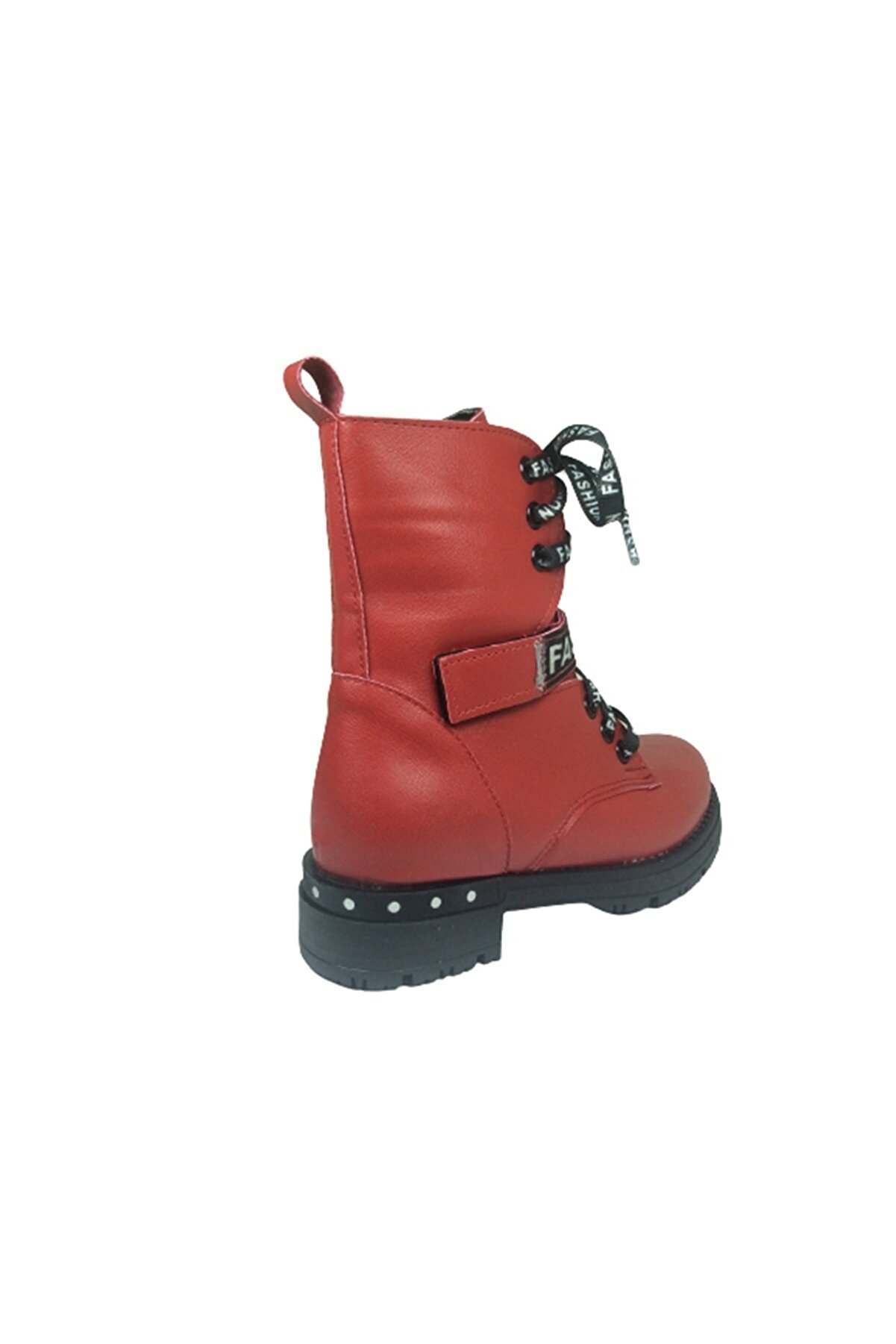 Ortopedi̇kal Pati̇k Kız Çocuk Bot Kırmızı Bağcıklı Yanı Fermuarlı Anatomi̇k