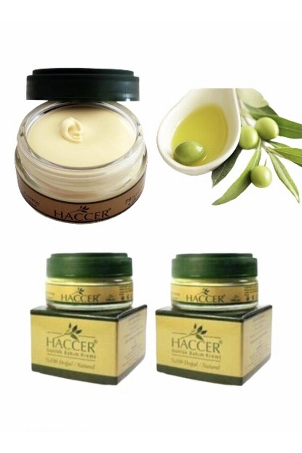 Haccer Doğal Zeytinyağlı Günlük Bakım Kremi 45 Ml X 2 Adet