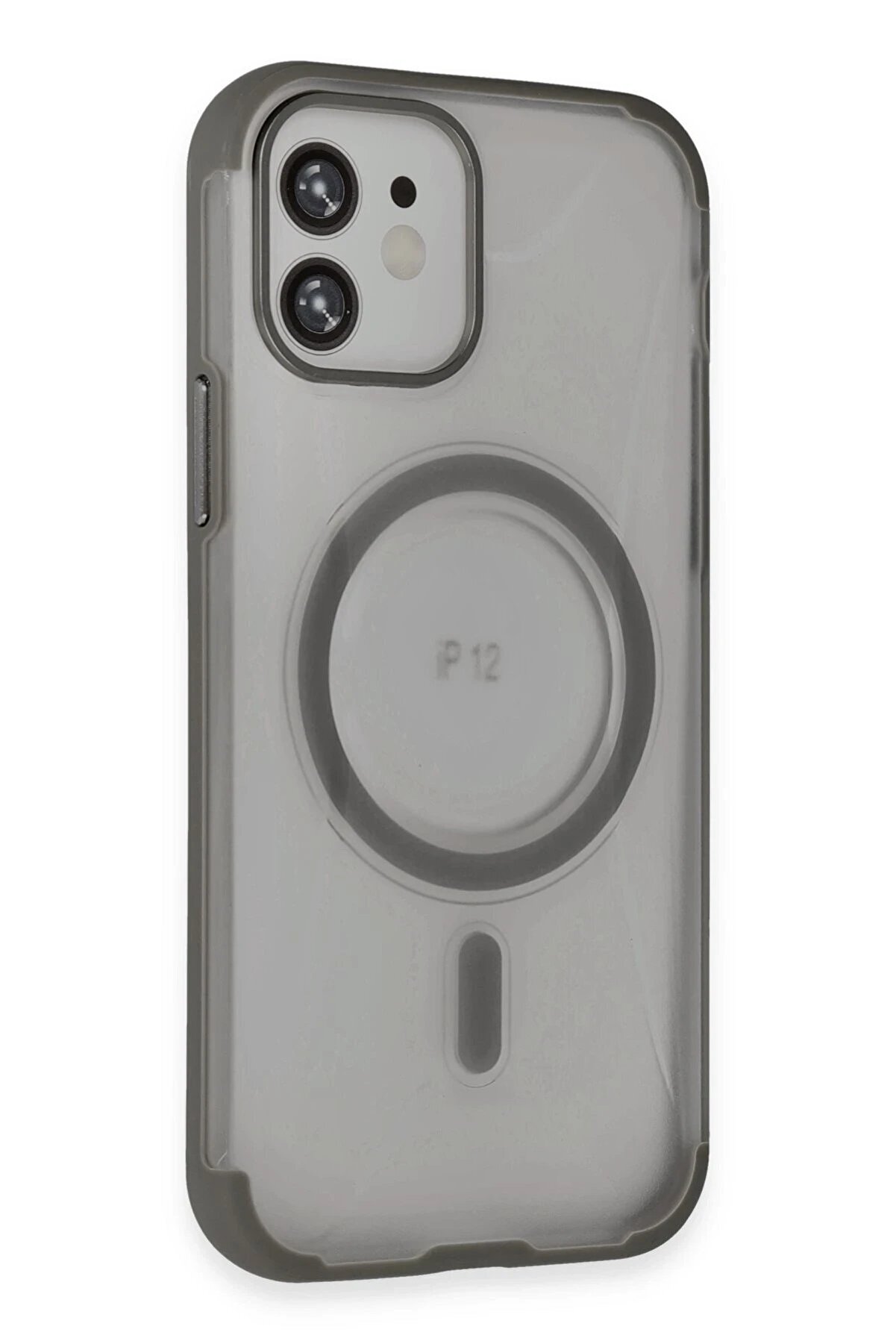 İphone 12 Hi̇lton Magsafe Kapak - Ti̇tan Gri̇ - Dropx2475-5431