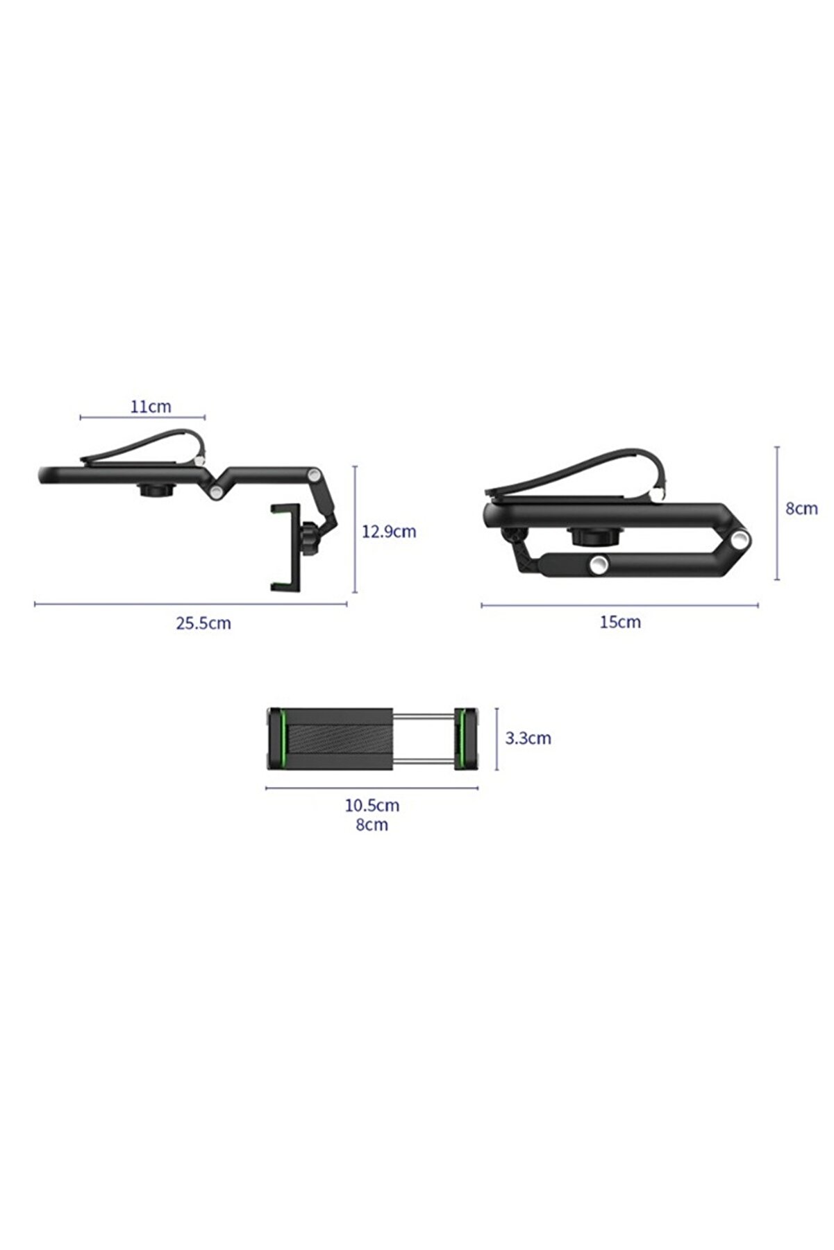 Ethab Ti̇caret 1080&deg; D&ouml;nebi̇len &Ccedil;ok Fonksi̇yonlu Telefon Tutucu