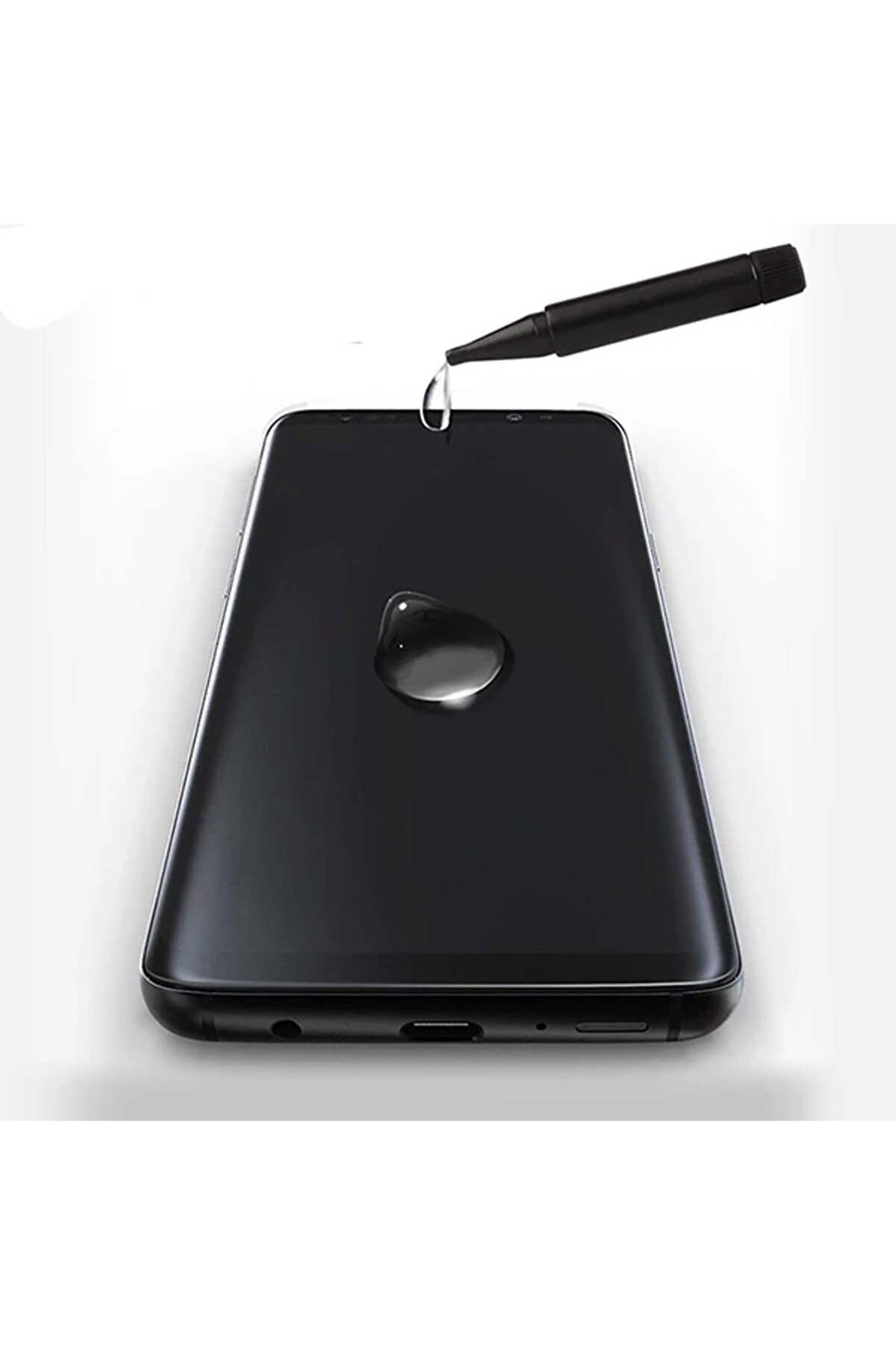 İphone 11 Pro Full Li̇qui̇d+Uv Işık 3D Kırılmaz Cam Ekran Koruyucu İphone Xs- - Dropx9310-7036