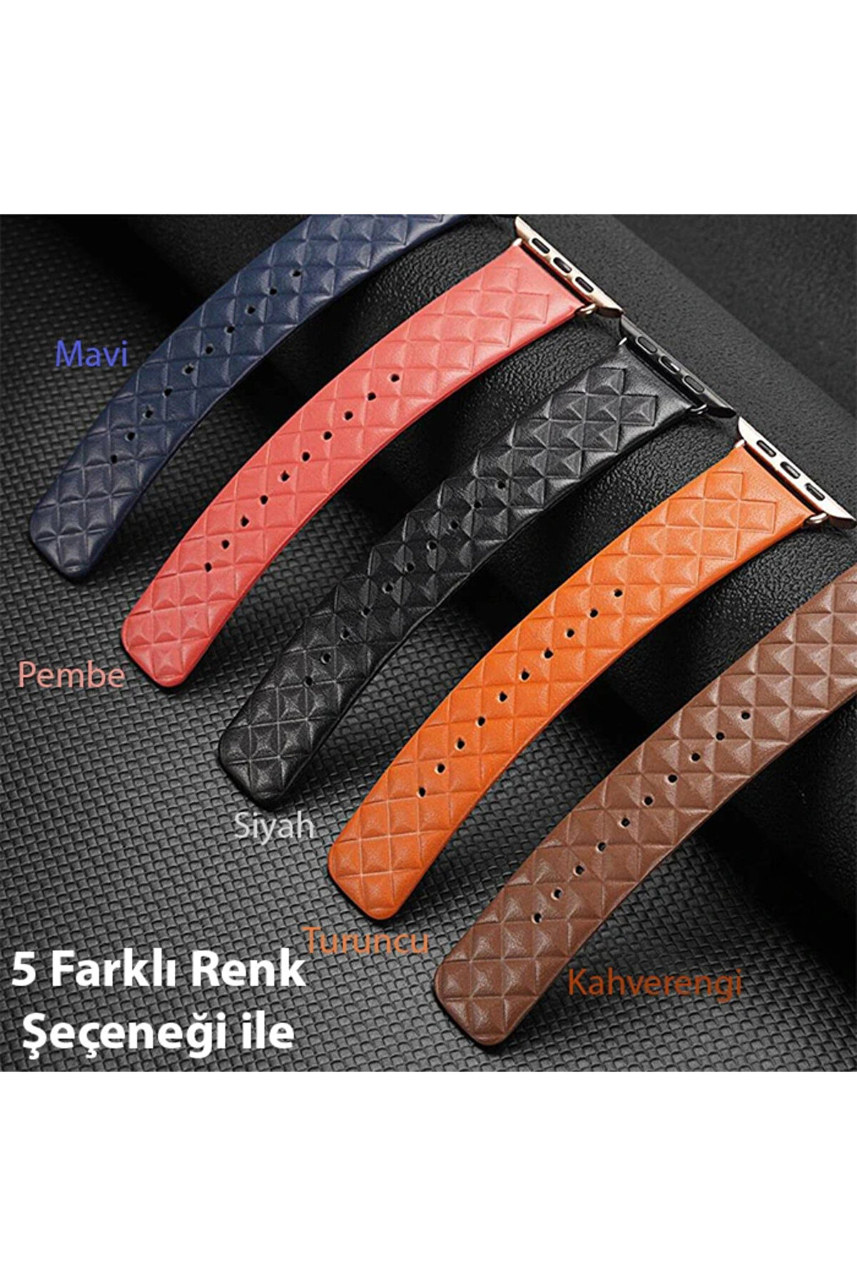 Dux Duci̇s Apple Watch 38/40/41Mm İçi̇n Enland Seri̇si̇ Premi̇um Deri̇ Kayış Kordon - Dropx9123-4195