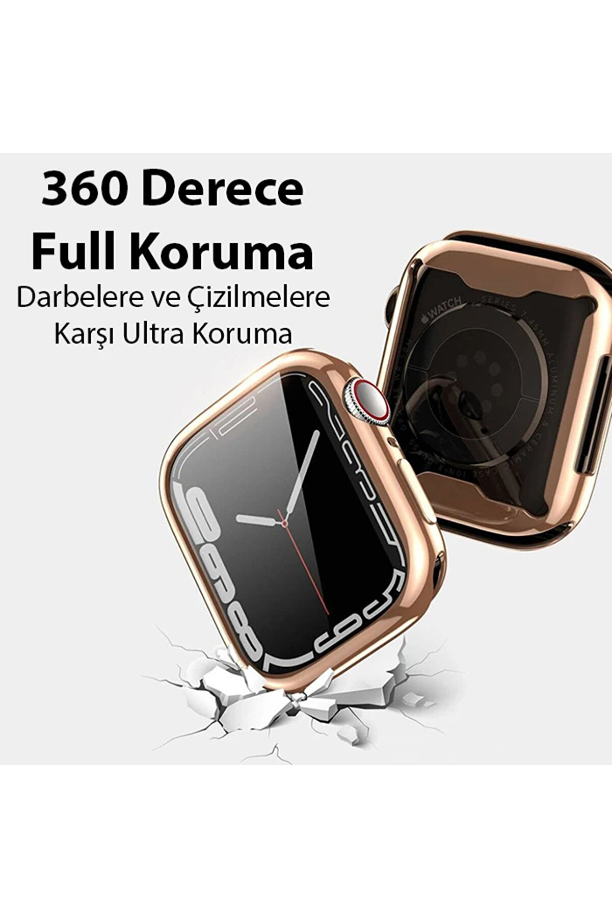 Dux Duci̇s Samo Seri̇es Apple Watch 45Mm İçi̇n Soft Tpu Full Koruma Ultra İnce Si̇ - Dropx8638-6303
