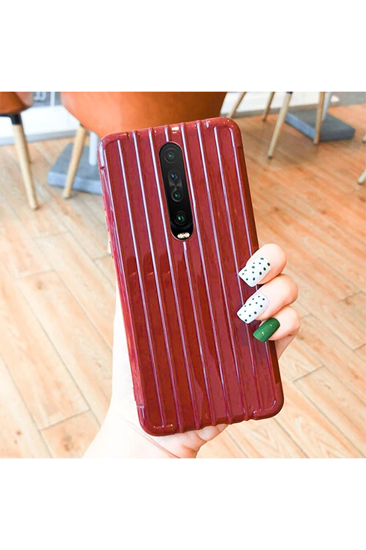 Najmaddin Xiaomi Redmi K30  uyumlu Trunk Lines ince Soft Silikon Kılıf-(5775) -  -8900