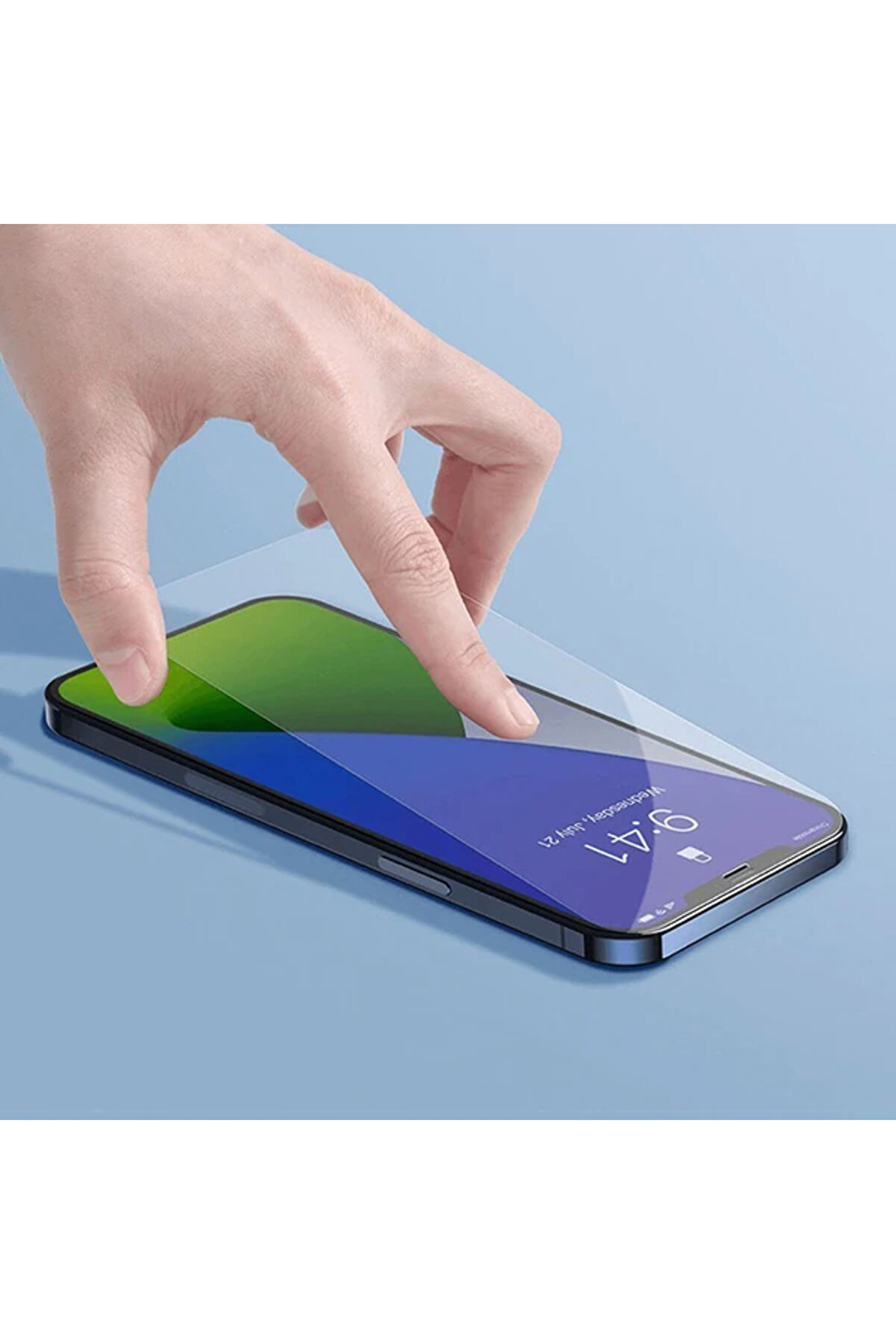 İphone 12 Mi̇ni̇ 5.4 0.3Mm Ful Tempered Cam Ekran Koruyucu 2 Adet Set-(1903) - Dropx2398-2563