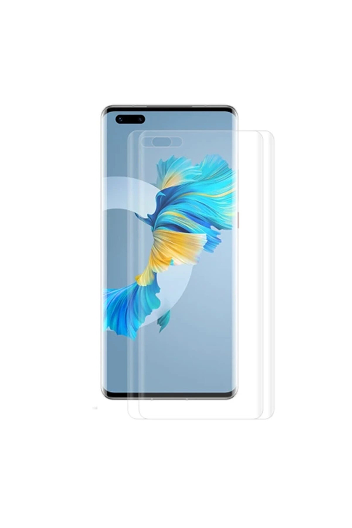 Gor Huawei̇ Mate 40 Pro 3D Kavi̇sli̇ Full Kaplama Darbe Emi̇ci̇ Ekran Koruyucu 2 Adet Set - Gms9264-2200