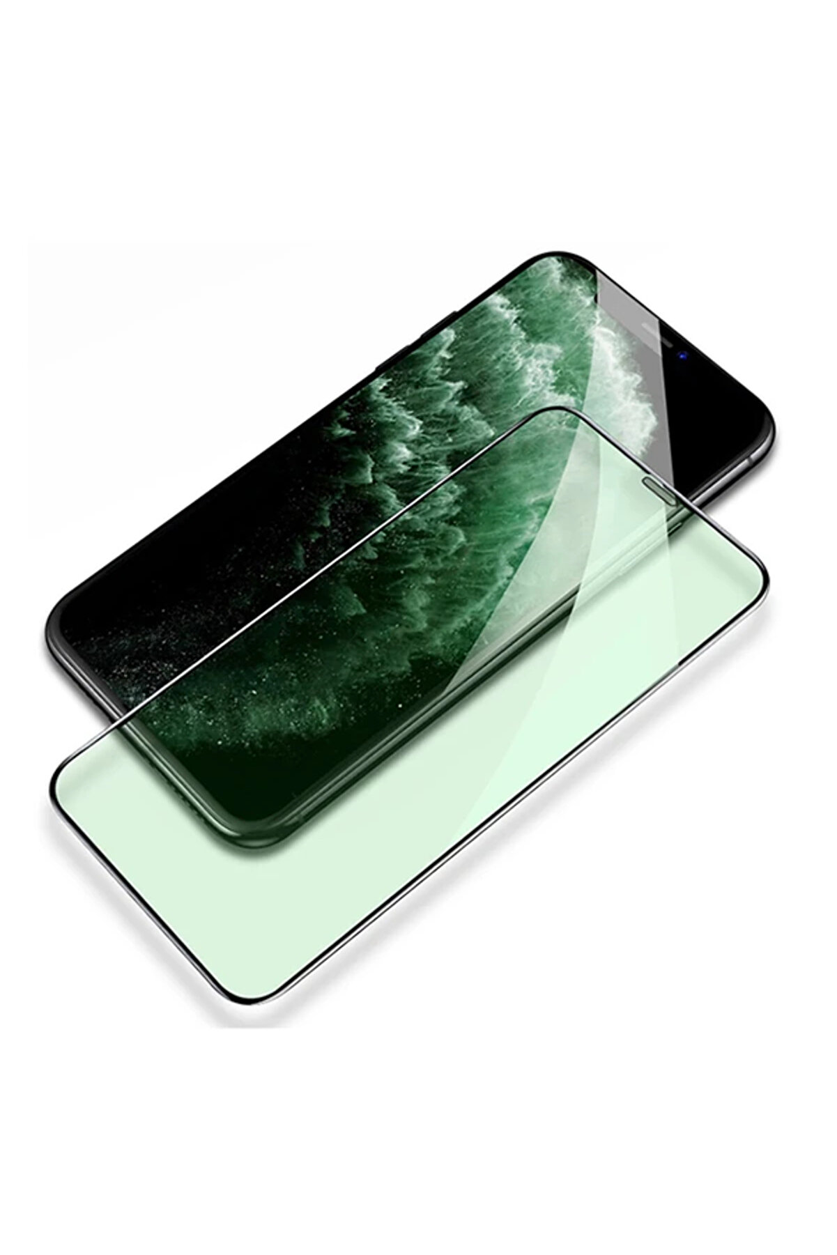 CepteToptan ALLY İPhone 11 -XR Anti -Blue Green Light G&ouml;z Korumalı Tempered Full Ekran Ko - DROPX7203-2250
