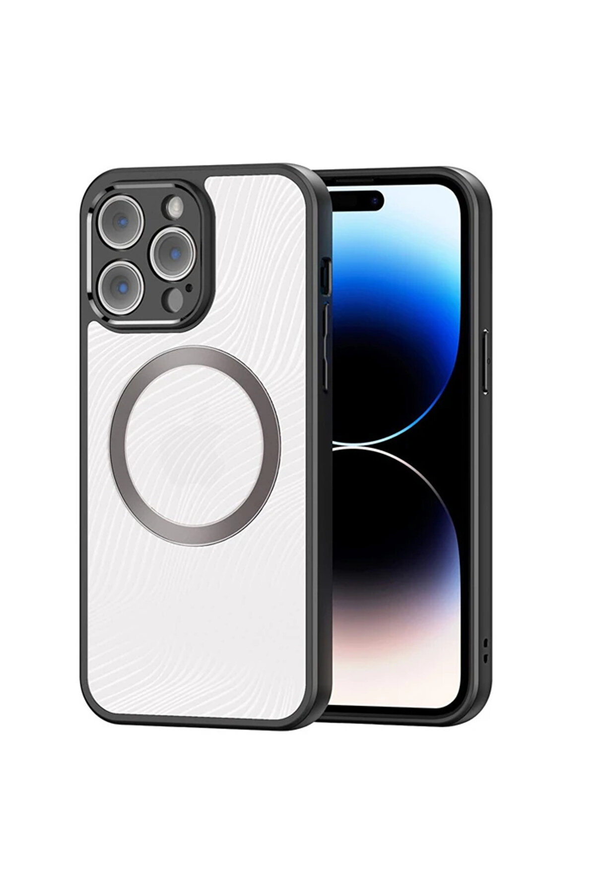 CepteToptan Dux Ducis iPhone 14 Pro Aimo Series MagSafe Premium Buzlu Sert PC-TPU Kılıf-(1 - DROPX7136-1380