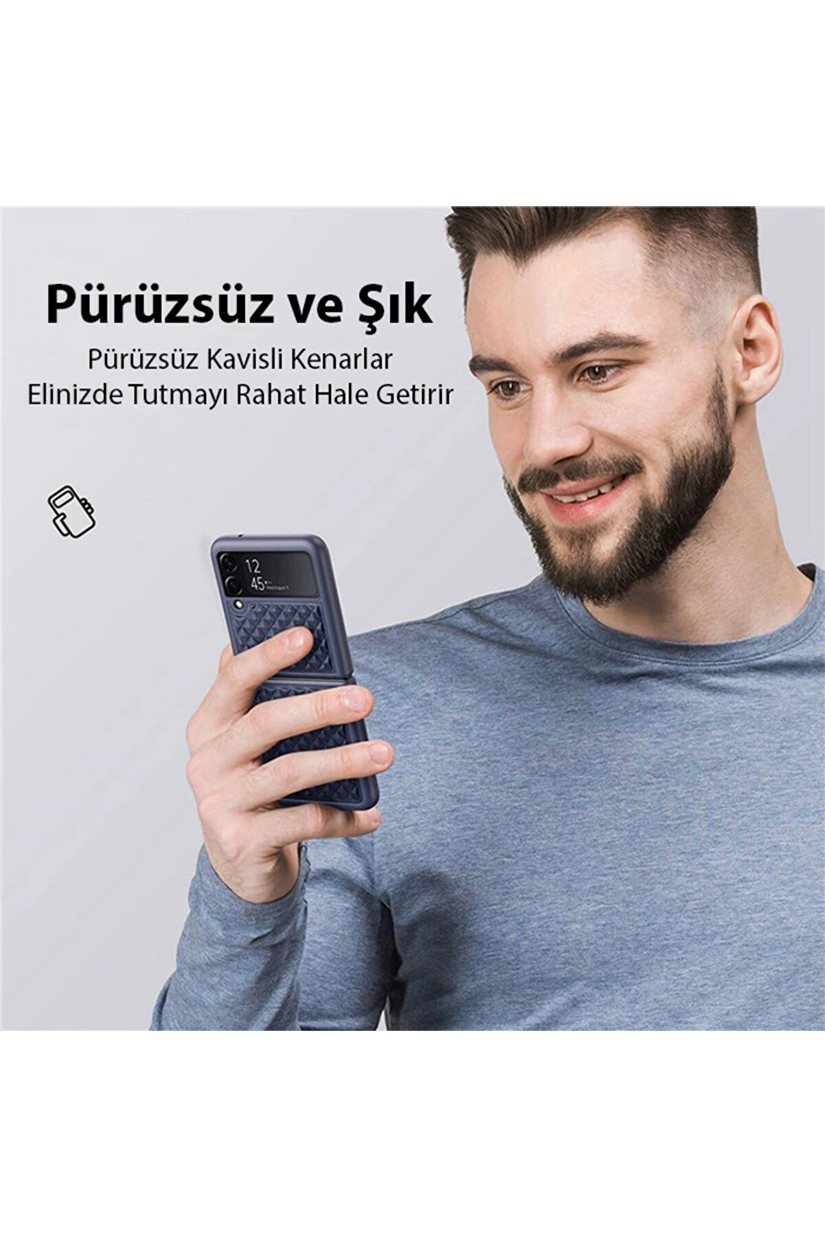Dux Duci̇s Veni̇ce Seri̇es Samsung Galaxy Z Fli̇p4 5G İ&ccedil;i̇n Premi̇um Deri̇ Kılıf-(19 - Dropx1622-5196
