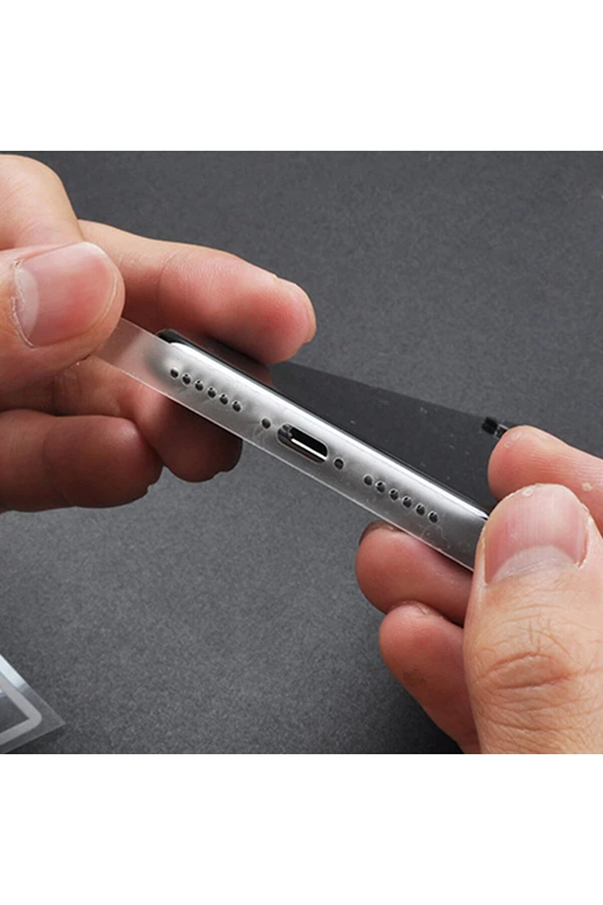 İphone Xs Hi̇drojel Hayalet Yan Alt Üst Kamera Kaplama-(5775) - Gms3473-5539