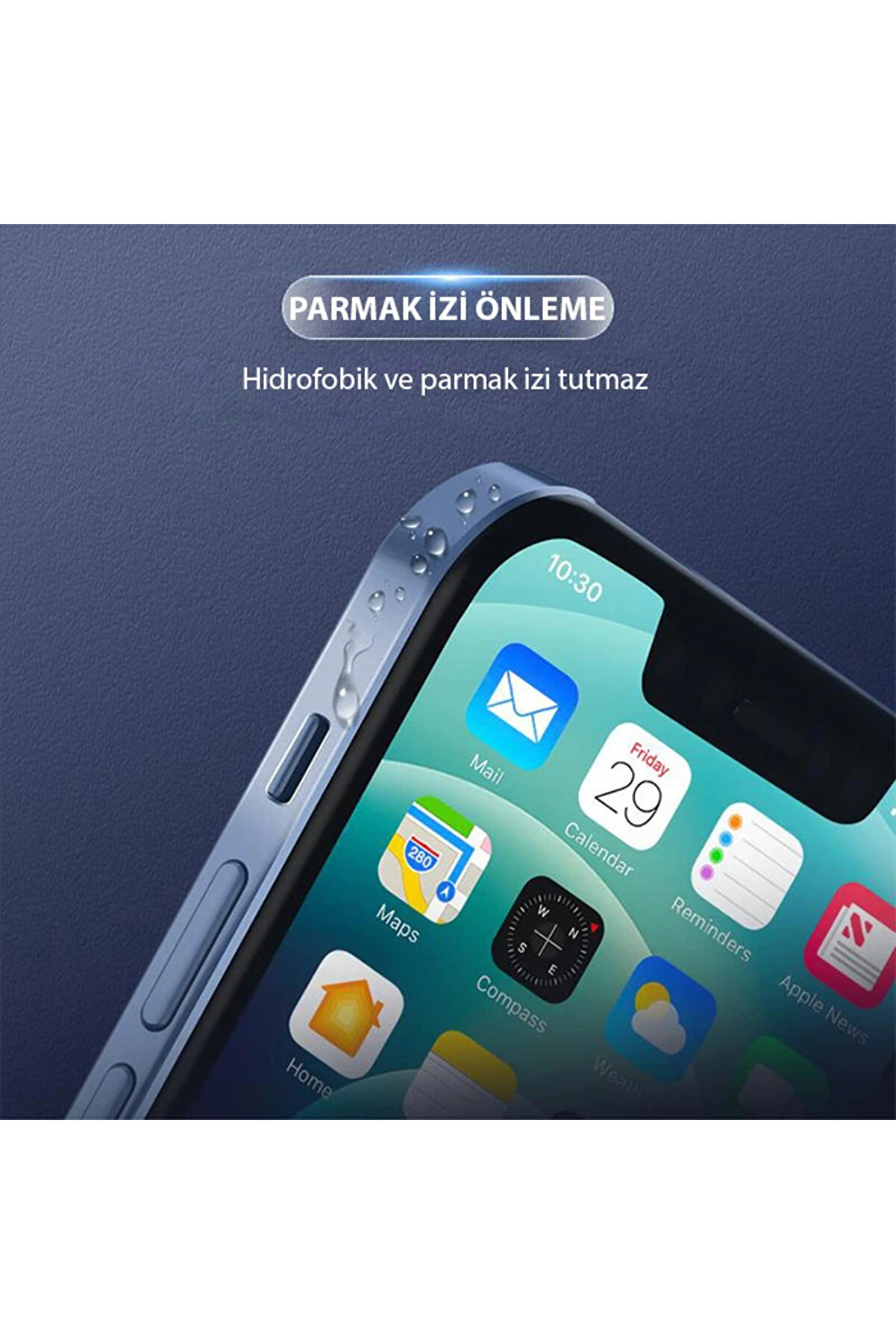 Ally İphone 15 Pro Max Hi̇drojel Hayalet Yan Alt Üst Kaplama Koruyucu Fi̇lm-(1903 - Dropx8842-8740