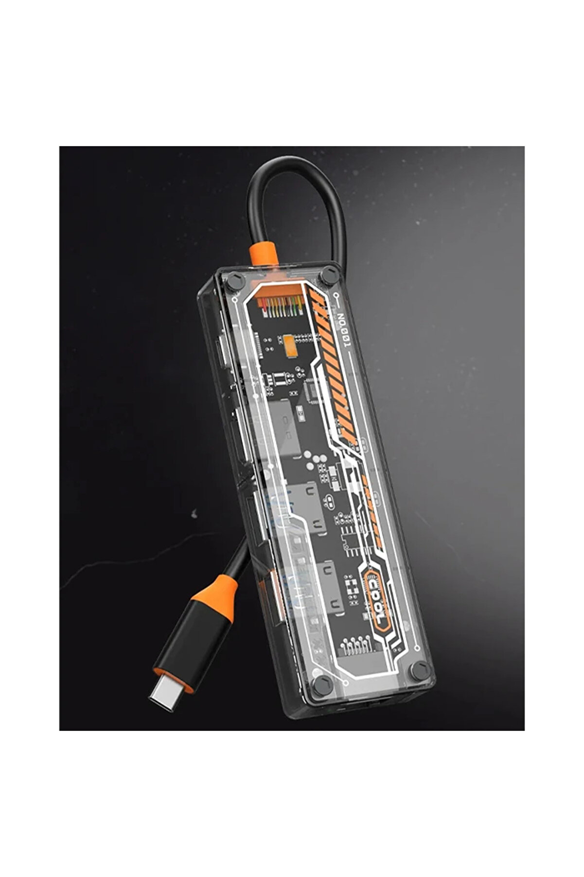 Ally 6İn1 Type-C To Usb3.0 + Usb2.0 + Type-C Pd 100W + Hdmı + Vga + 3.5Mm Çoğaltı - Gms9117-4368