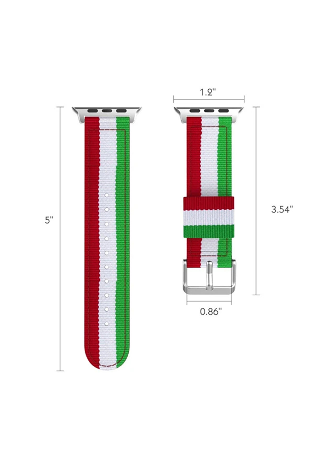 Watch Ultra 49Mm 7-8 45Mm 6-5-4 44Mm Uyumlu Kayış Kordon Çi̇zgi̇li̇ Nylon 3- - Dropx9000-3362
