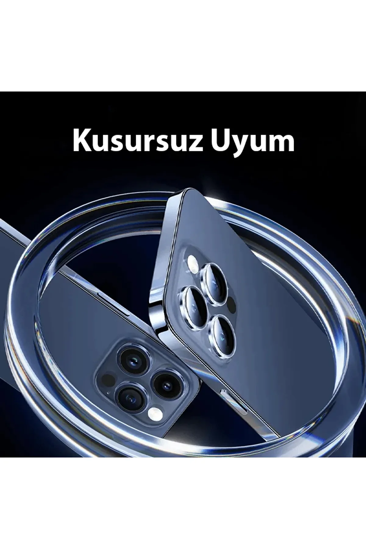 İphone 15 Pro/15 Pro Max İçi̇n Corni̇ng Seri̇si̇ Hd Cam Kamera Koruyucu-(1903) - Dropx4085-4308