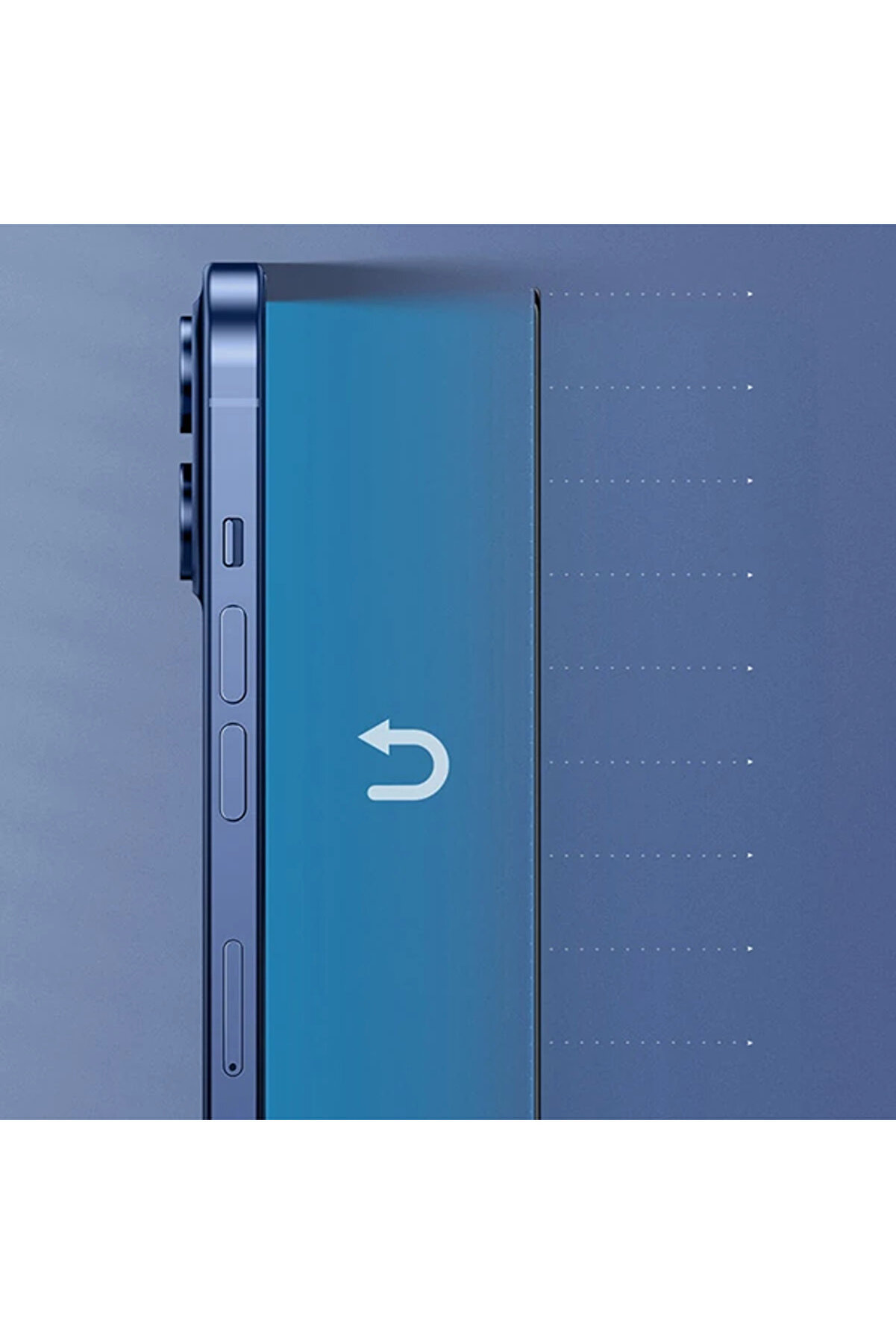 İphone 12 Mi̇ni̇ Ekran Koruyucu 0.3Mm Full Anti̇ Blue Li̇ght Tempered Cam Ekran Koruyuc - Nover1017-61