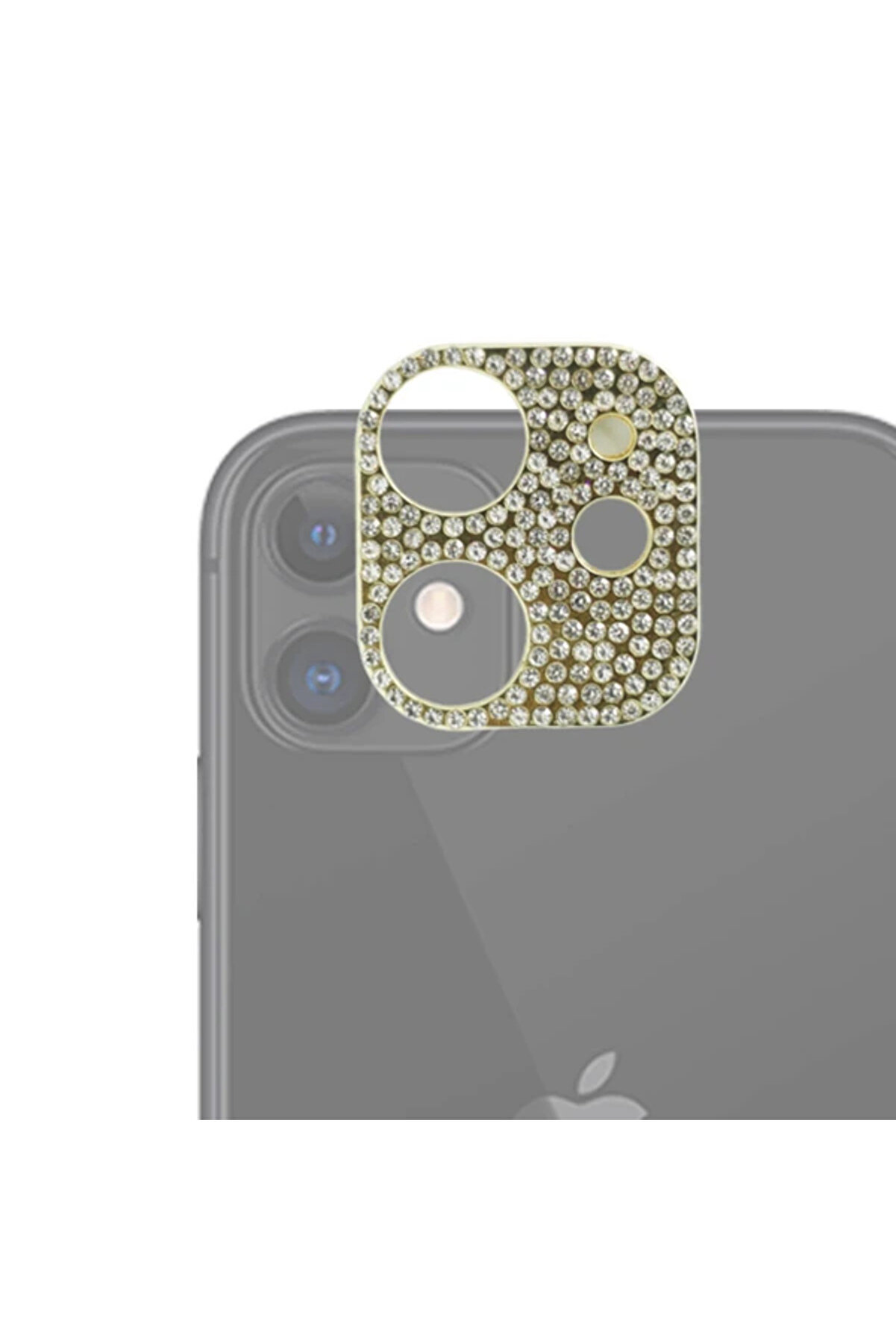 gizmurstore ALLY İPhone 11 Kamera Koruyucu Lens Diamond Taş İşlemeli-(5775) - GMS9058-8943