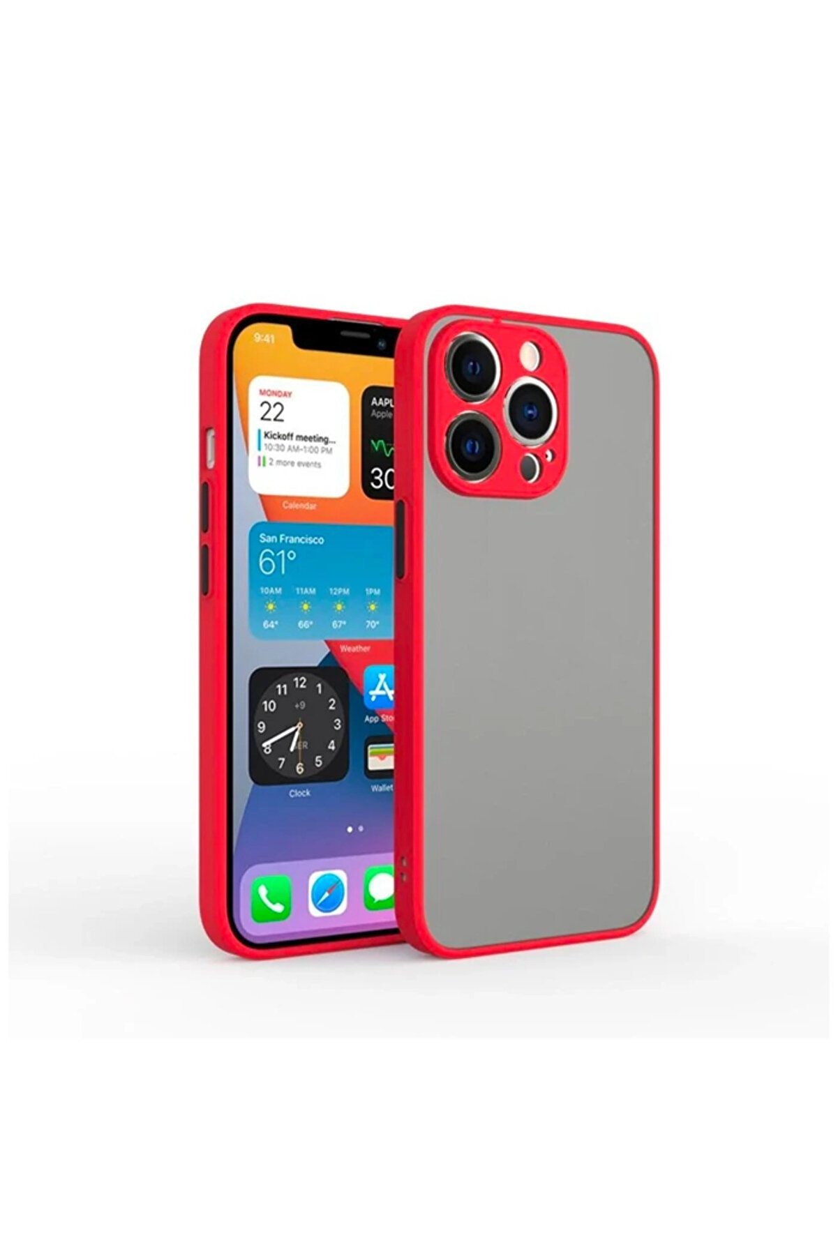 CepteToptan iPhone 13 Pro 6.1inç Kamera Korumalı Premium Silikon Kılıf-(1903) - DROPX4236-5802