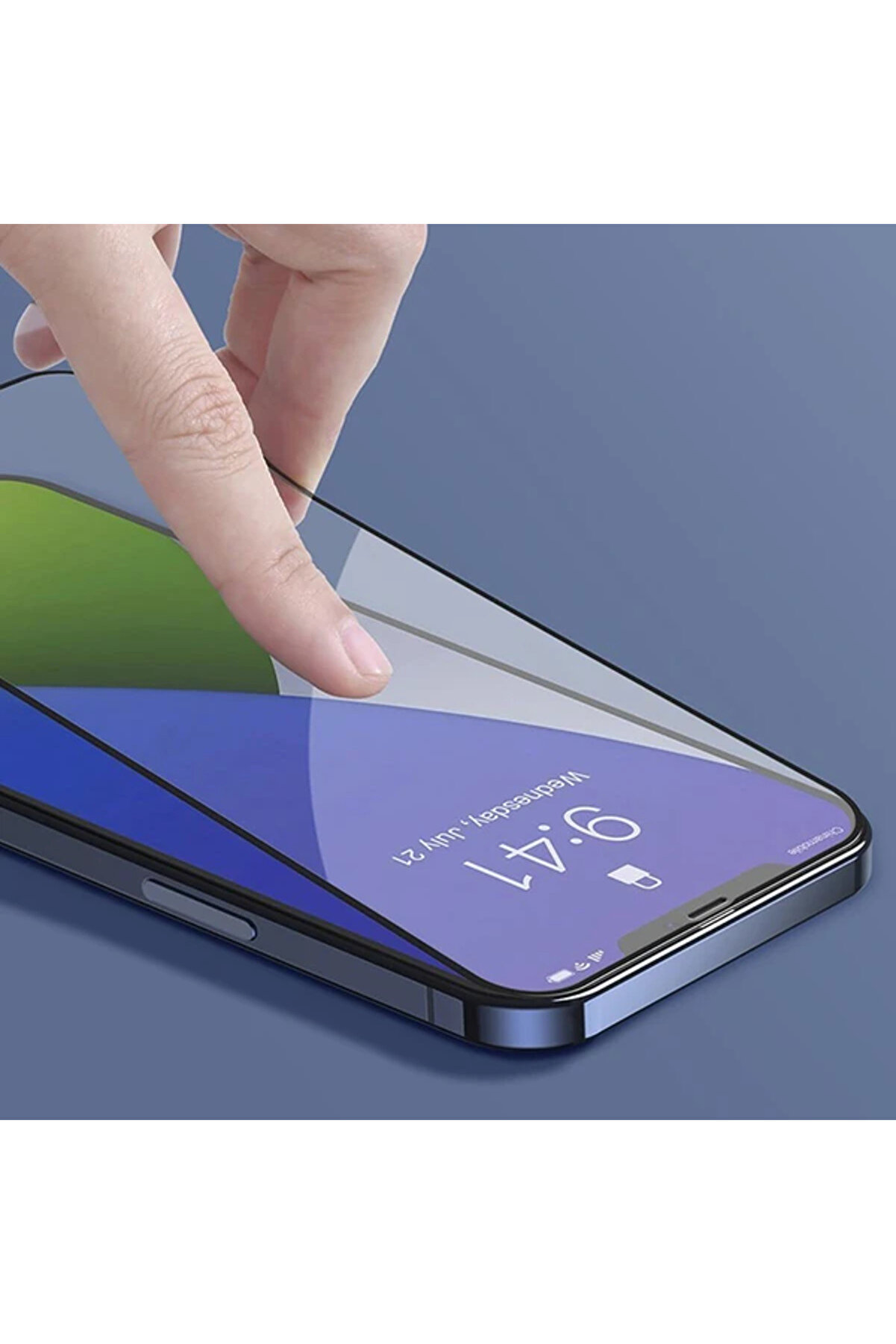 İphone 12-12 Pro 6.1 0.3Mm 3D Full Tempered Cam Ekran Koruyucu 2Adet Set-(1903) - Dropx9029-1714