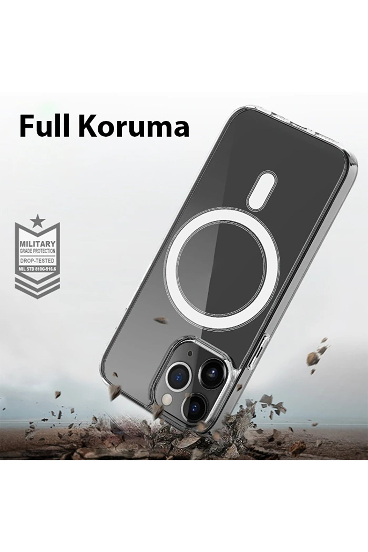 Ally İphone 14 Pro 6.1İnç Magsafe Uyumlu Manyeti̇k Sert Si̇li̇kon Kılıf-(5775) - Gms7876-3344