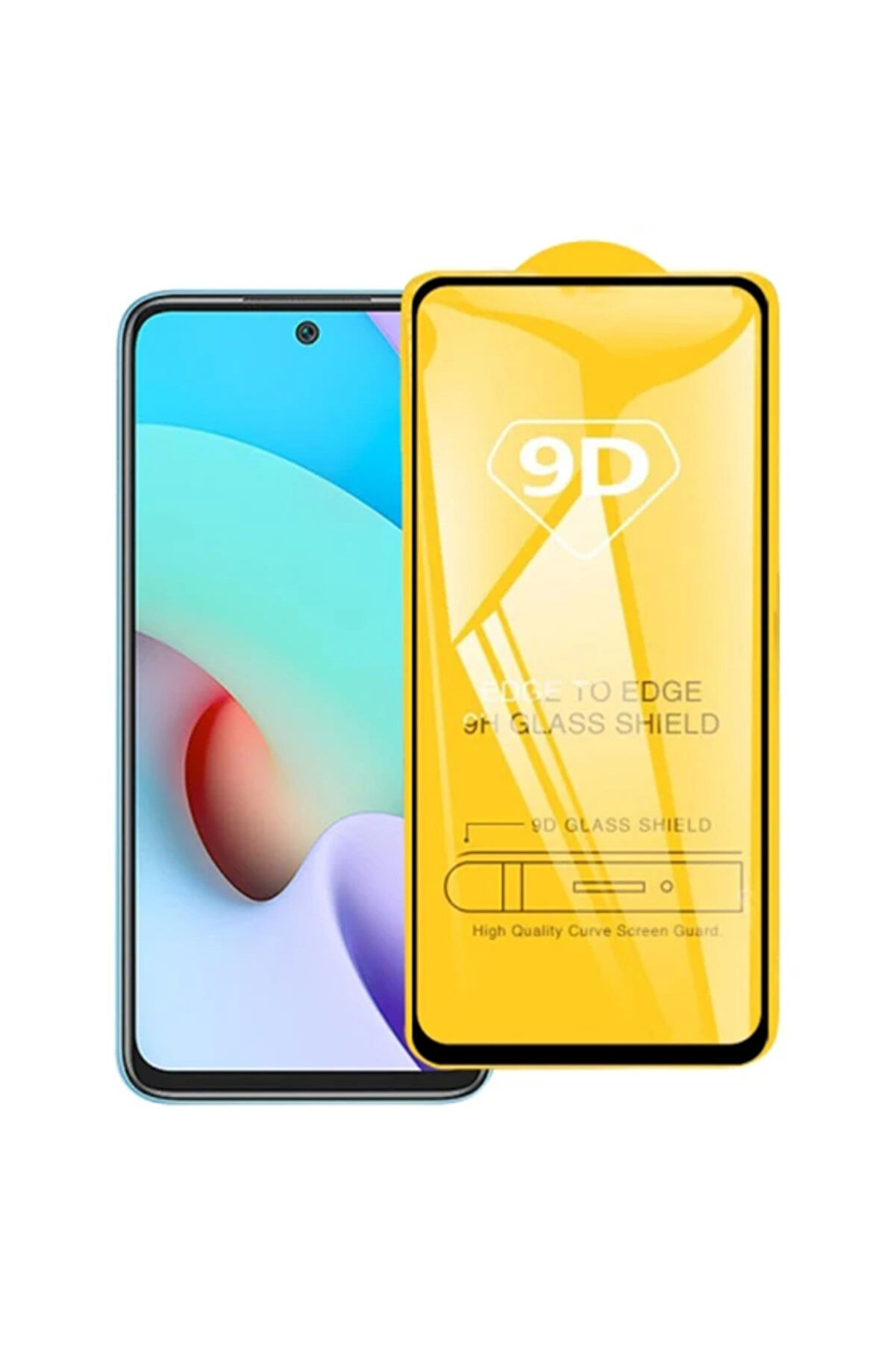 CepteToptan Ally Xiaomi Redmi 10 -Note 10 Full Glue-Tempered Cam Ekran Koruyucu-(1903) - DROPX5006-2461