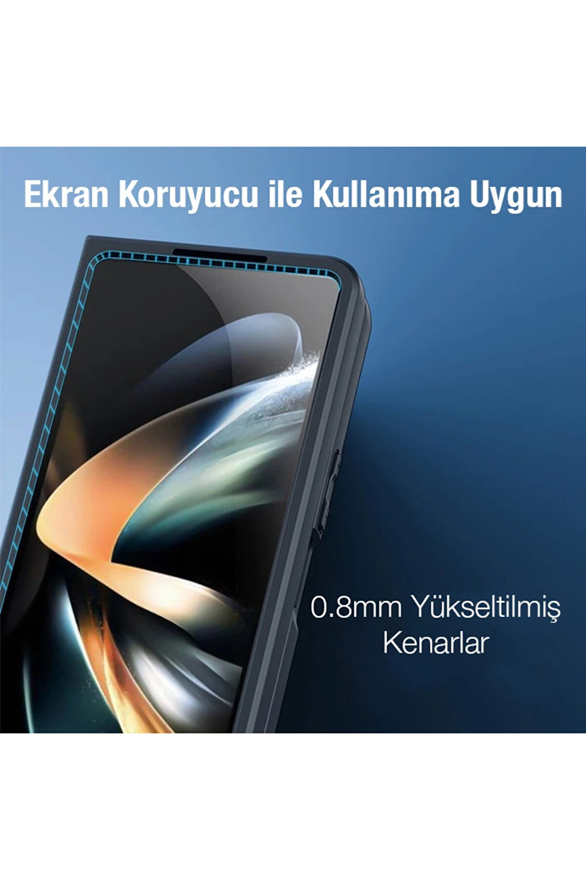 Dux Duci̇s Samsung Z Fold4 5G Ai̇mo Seri̇es Premi̇um Buzlu Sert Pc-Tpu Kılıf-(1903 - Dropx7521-7095