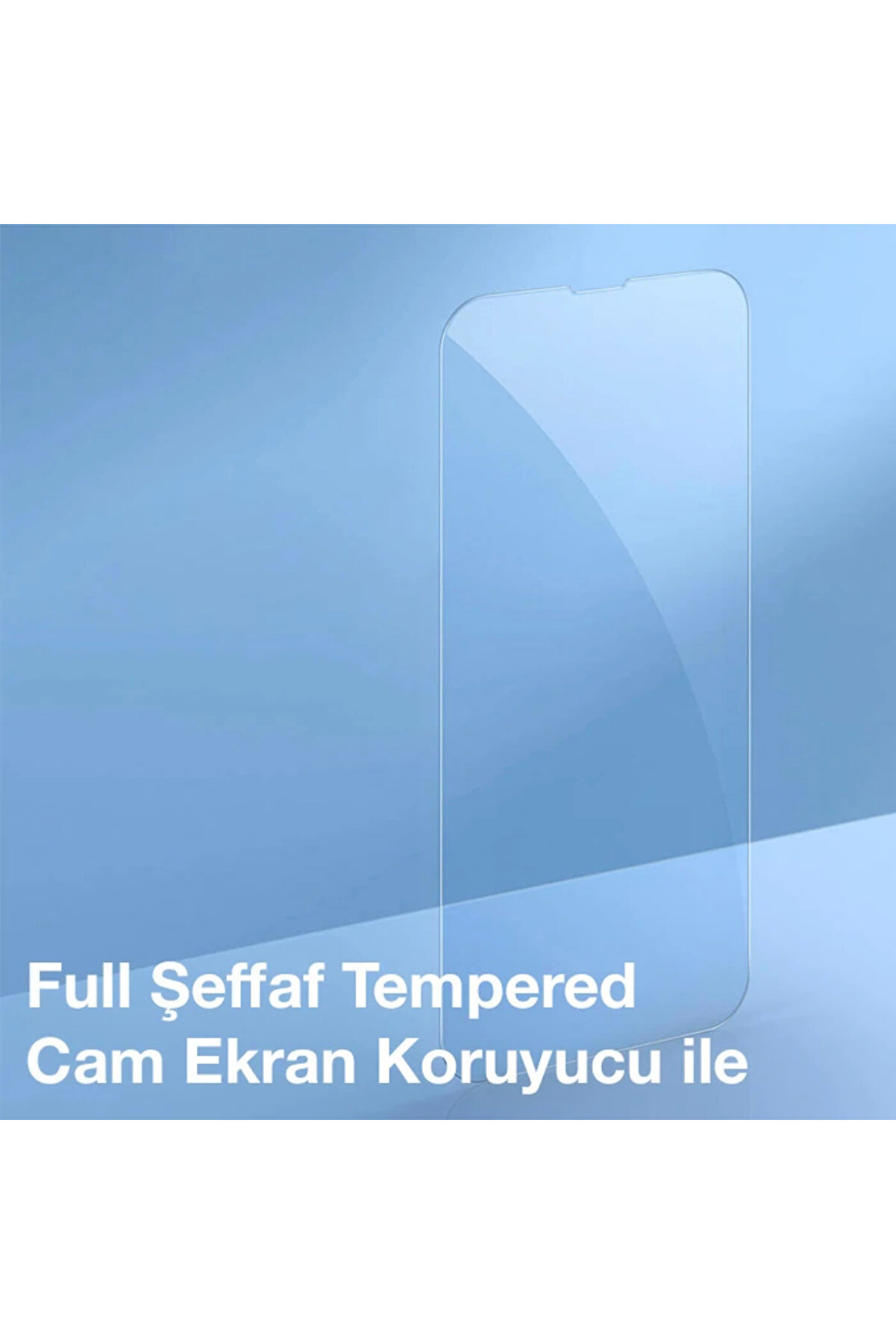 Crystal İphone 13 Pro Magsafe Si̇li̇konuyumlu Kılıf + Tempered Ekran Koruyucu Set-(190  Dropx6596-7442