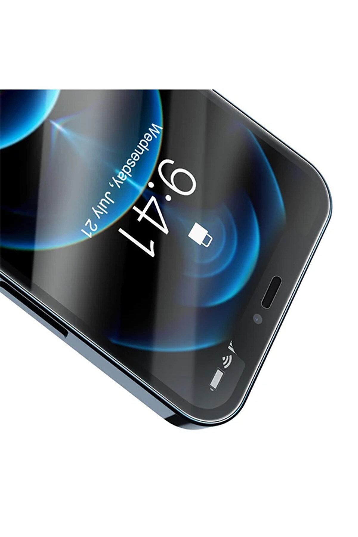 İphone 12 Pro Max 6.7 0.3Mm Hd Anti̇-Drop Tempered Kırılmaz Cam Ekran Koruyucu - Dropx4317-1038