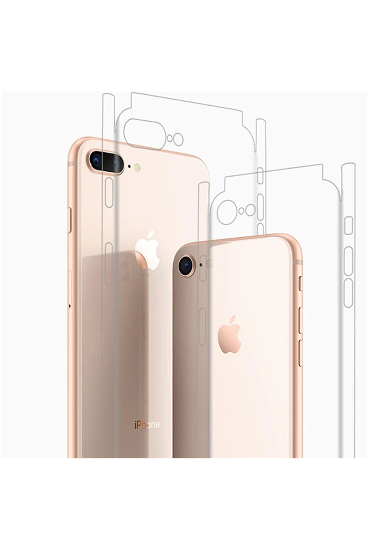 CepteToptan iPhone SE3-SE2 İPhone 8-7 Hidrojel Hayalet Arka Tam Kaplama Film-(1903) - DROPX8828-3292