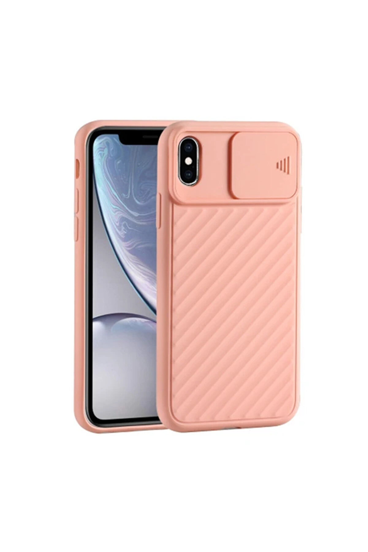 gizmurstore Ally İPhone XXS Kılıf Kamera Kapatan koruyucu S&uuml;rg&uuml;l&uuml; Kılıf-(5775) - GMS9788-6675