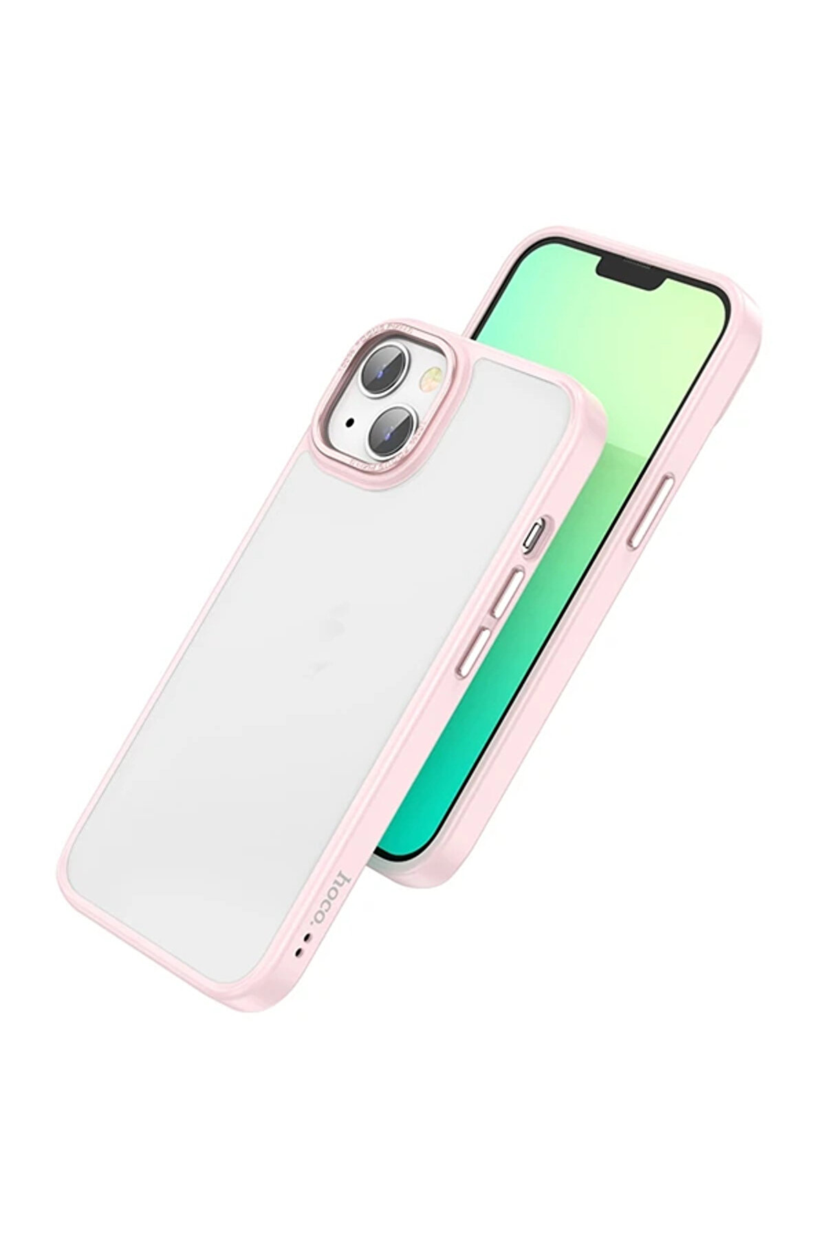 gizmurstore Hoco iPhone 14 Plus Golden Shield Frosted Silikon Telefon Kılıfı-(5775) - GMS2961-3209