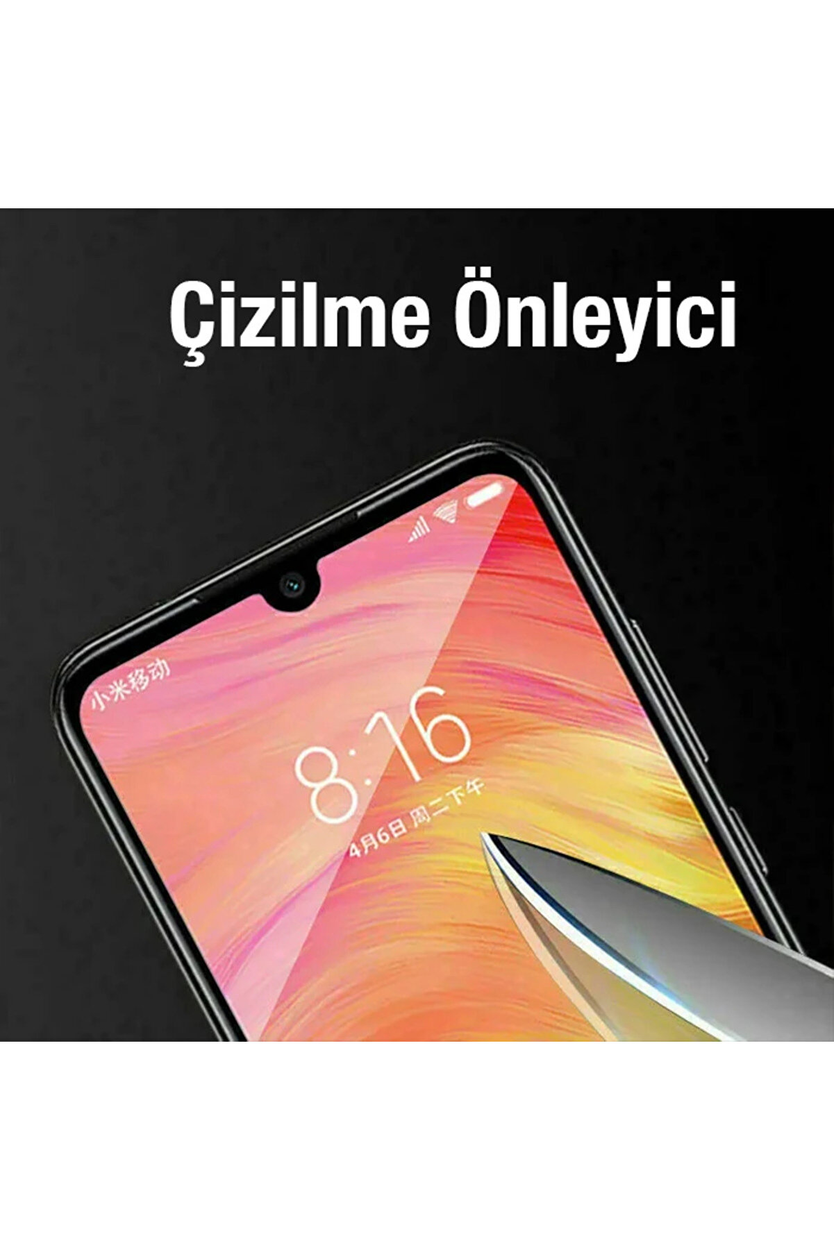 Ally Redmi̇ 9T Full Glue-Tempered Cam Ekran Koruyucu-(1903) - Dropx9242-1554