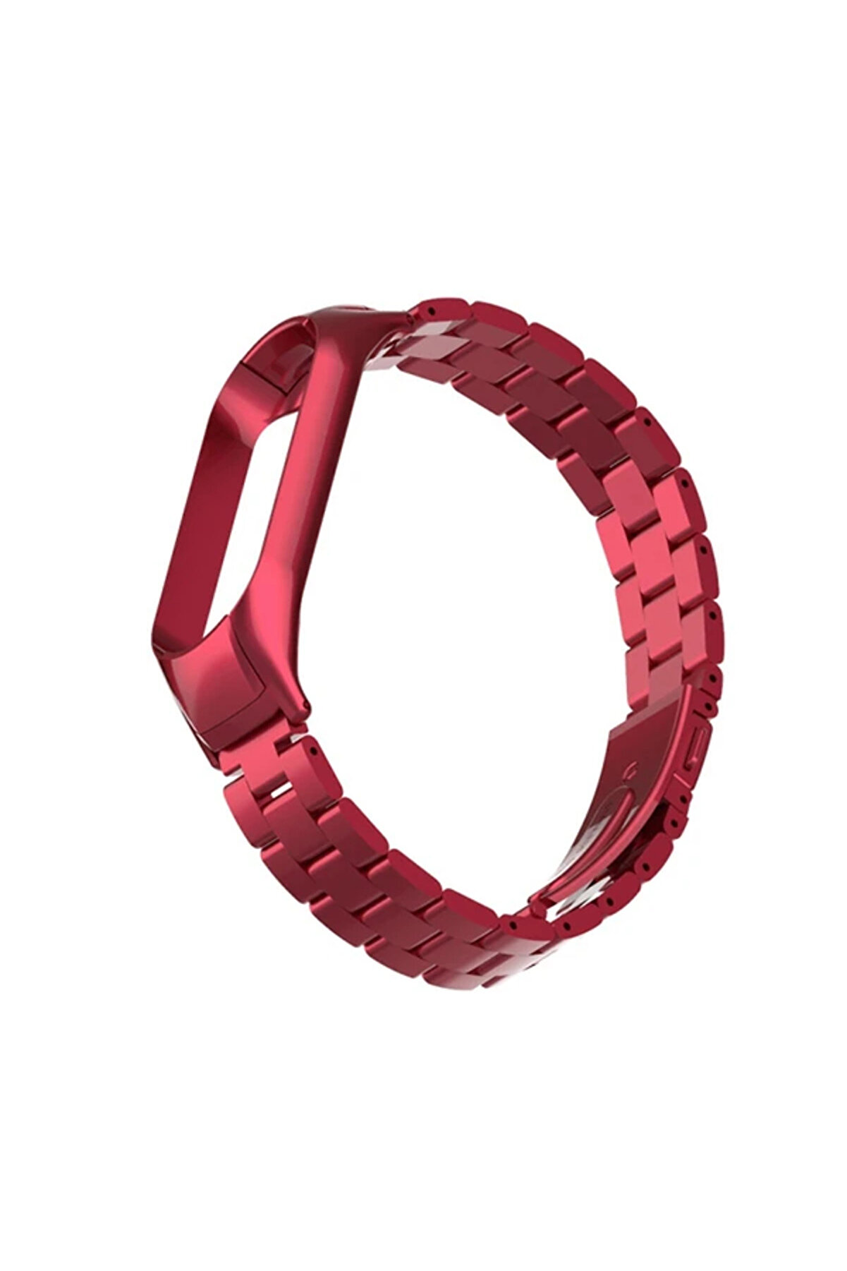 Xi̇aomi̇ Mi̇ Band 5 Uyumlu Stai̇nless Steel 3 Bakla Çeli̇k Kayış Kordon-(1903) - Dropx8658-1616