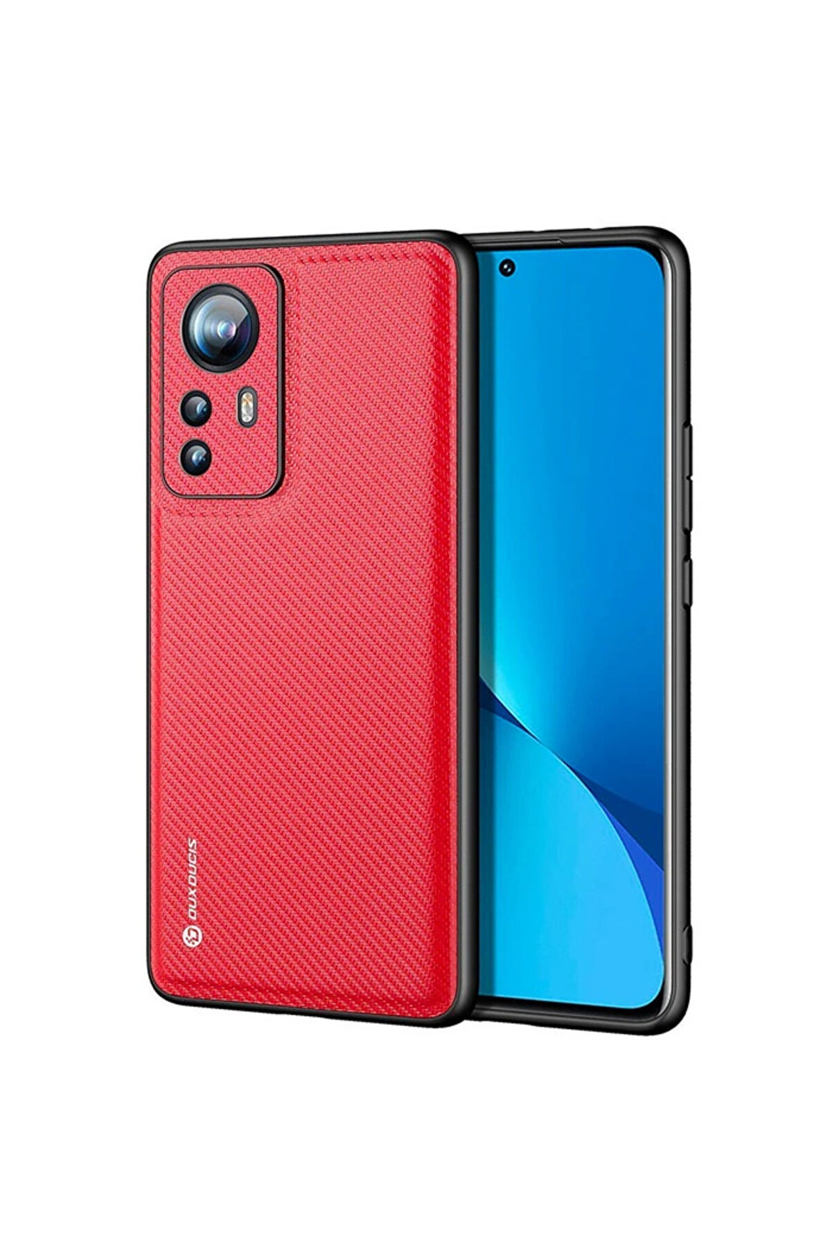 CepteToptan Dux Ducis Fino Serisi Xiaomi 12 - 12x Kılıf Premium Dokuma Silikon Kılıf-(19 - DROPX1542-4383