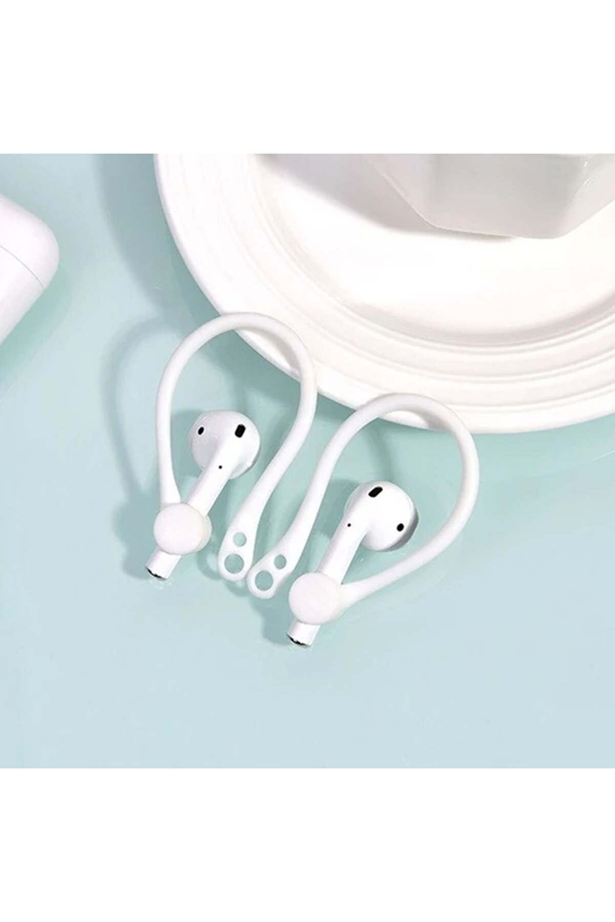 Kuulaa Apple İçi̇n Çengeli̇ Kulaklık Kancası Tutucu Anti̇-Lost-(5775) - Gms2580-1082