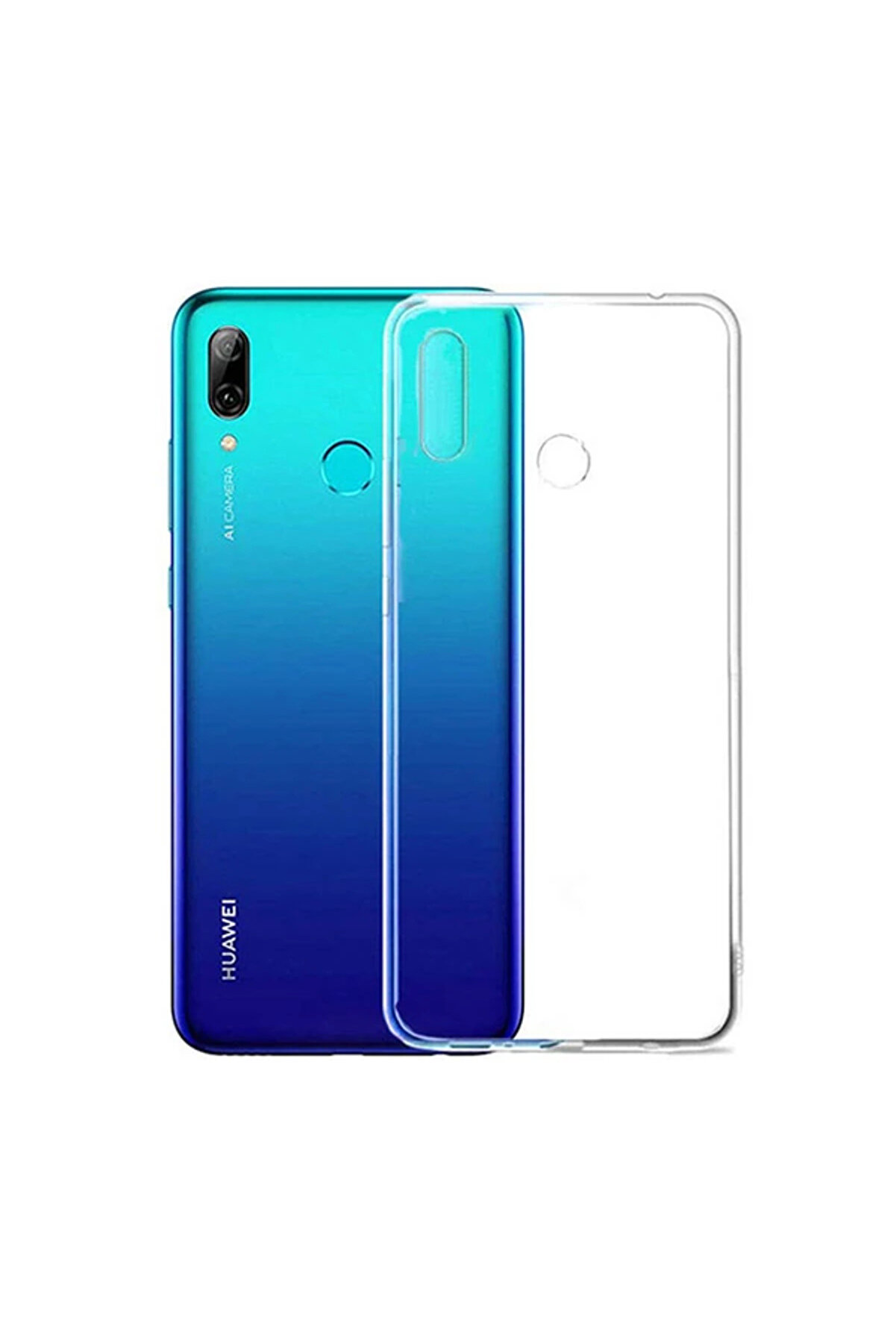 gizmurstore Huawei P Smart 2019 Kamera Korumalı Şeffaf Silikon Kılıf-(5775) - GMS4245-4845