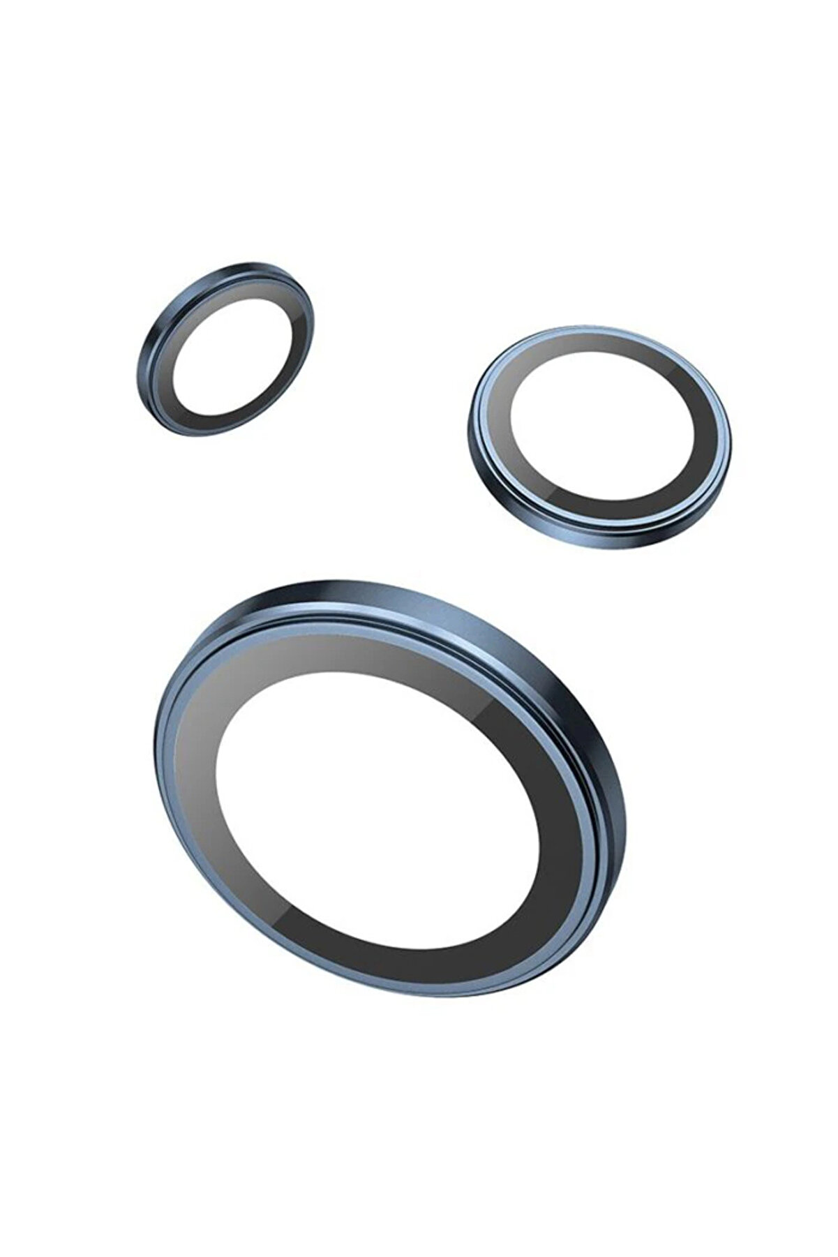 Hoco Crystal Clear İphone 15 Pro-15 Pro Max Hd 3D Metal Çerçeveli̇ Kamera Koruy - Dropx9008-4140